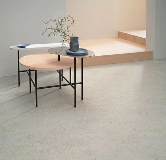 Forbo Marmoleum Seashell Marmoleum on Waterproof HDF Core with Cork Backing Flooring — Cinch LOC SEAL (Square) Collection
