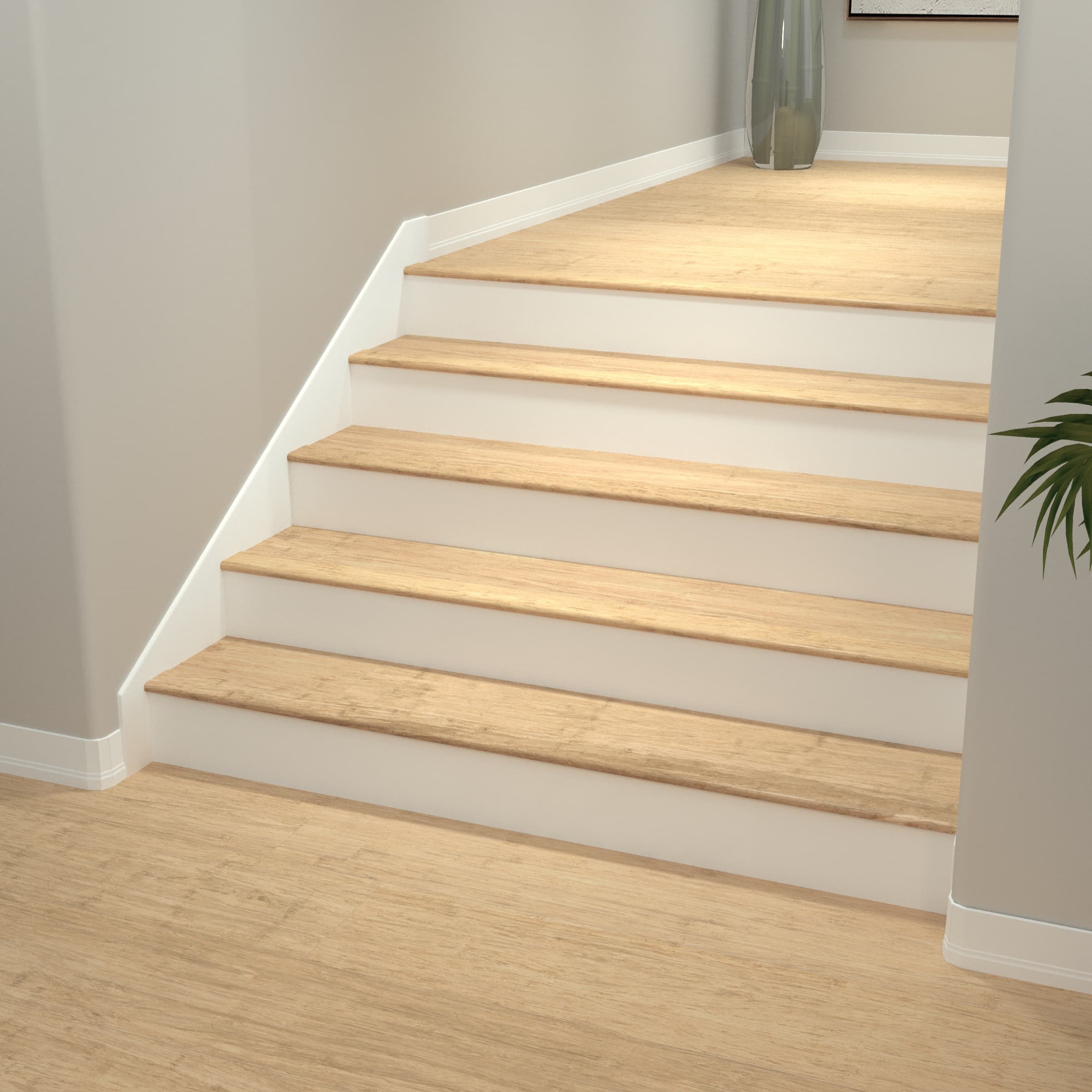 Natural CALI Bamboo Stair Nosing Overlap - Image 2