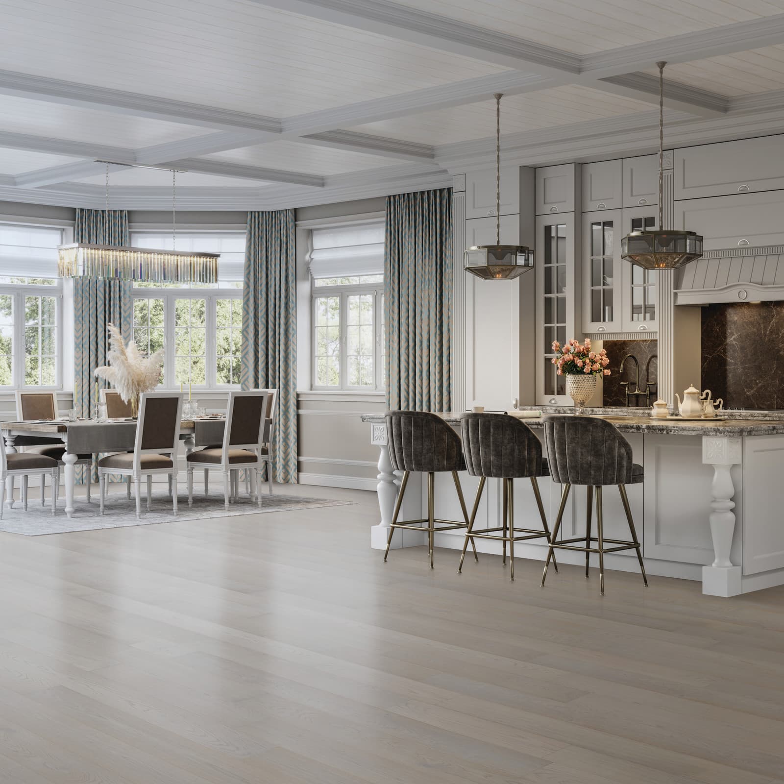 CALI Beach Town Blanc Engineered Hardwood - Green to the Core Flooring Barrel Collection - view 3