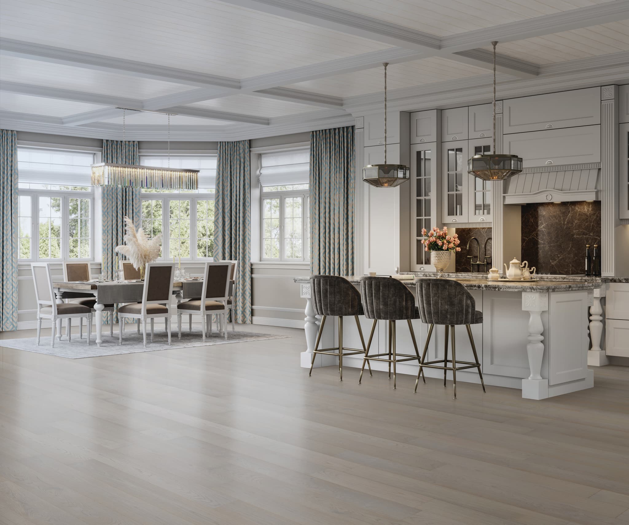 CALI Beach Town Blanc Engineered Hardwood - Green to the Core Flooring Barrel Collection - view 3