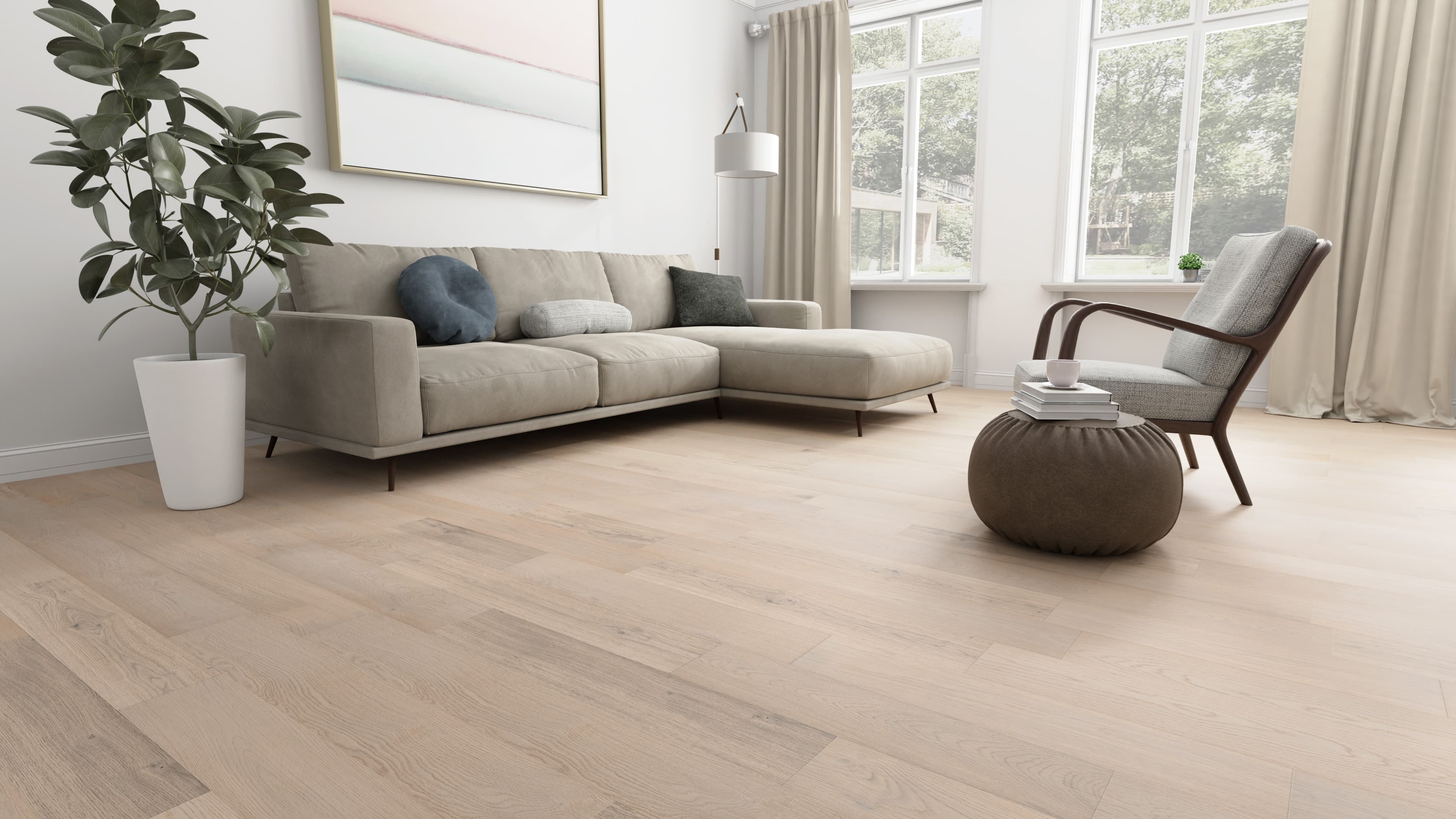 Beach Town Blanc Hardwood Barrel Flooring - Image 4