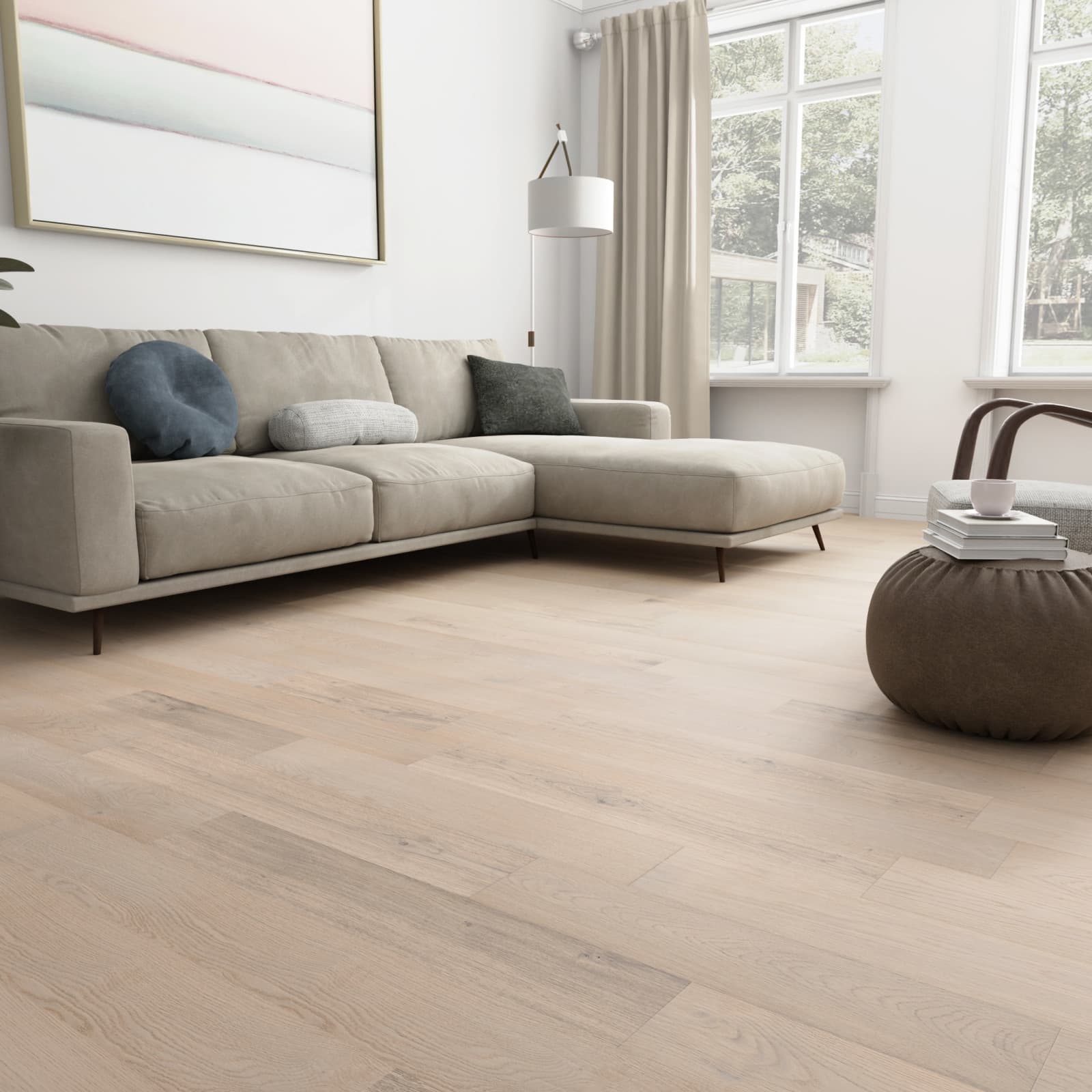 CALI Beach Town Blanc Engineered Hardwood - Green to the Core Flooring Barrel Collection - view 4