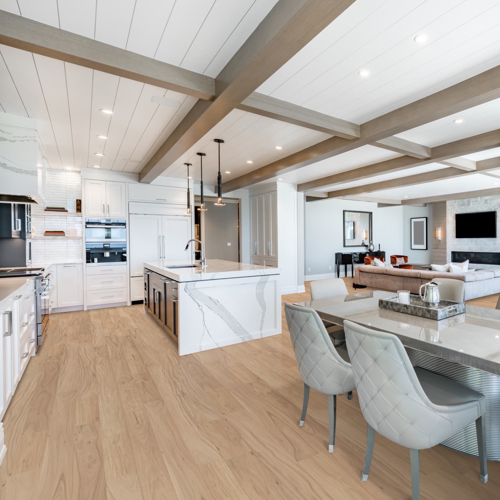 CALI Clarified Acacia Engineered Flooring — Varietals Collection — installed in room