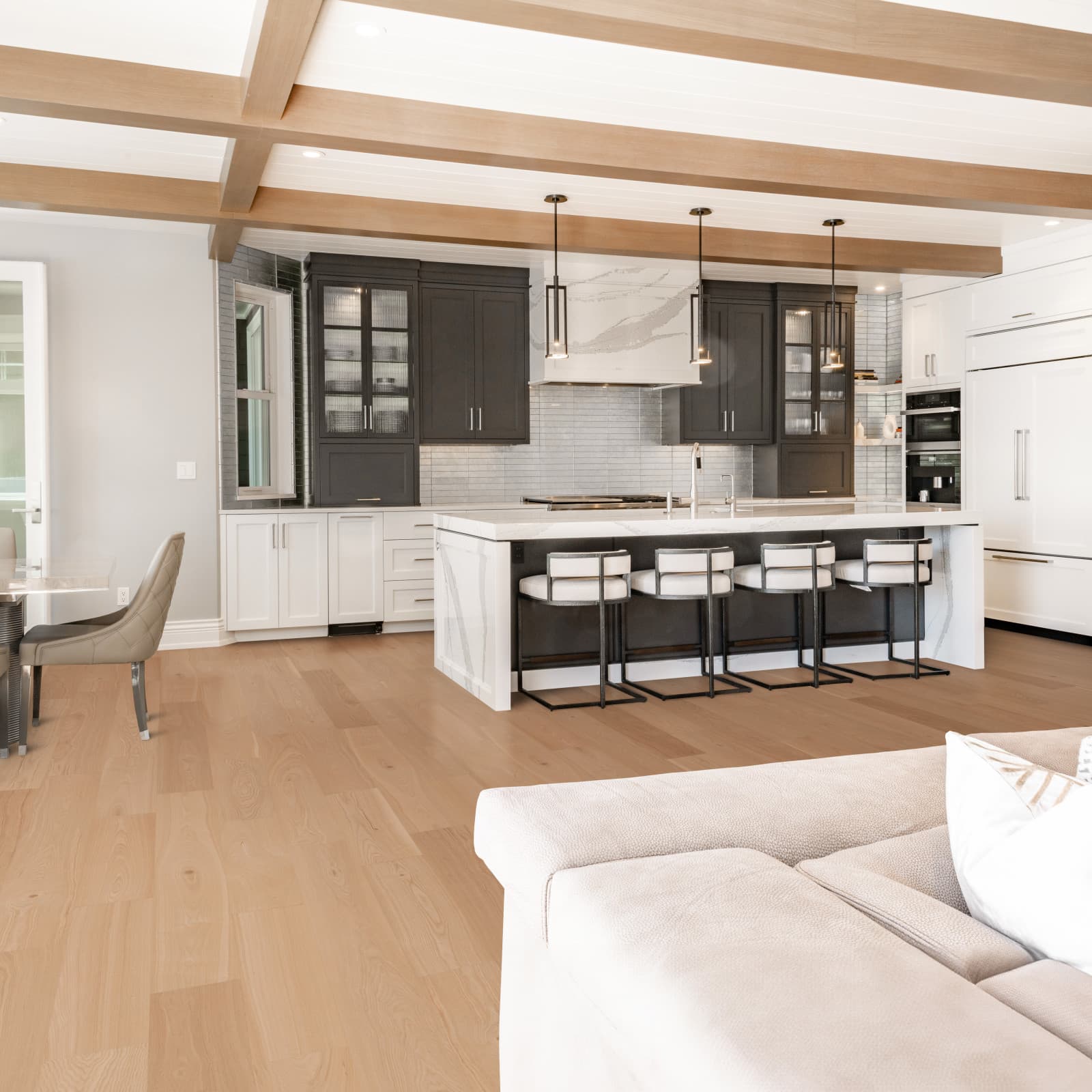 CALI Refined Ash Engineered Flooring — Varietals Collection — installed in room