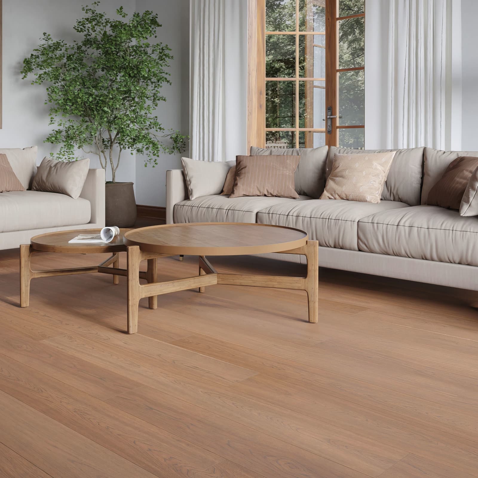 CALI Shaded Hickory Engineered Flooring — Varietals Collection — detail view 3