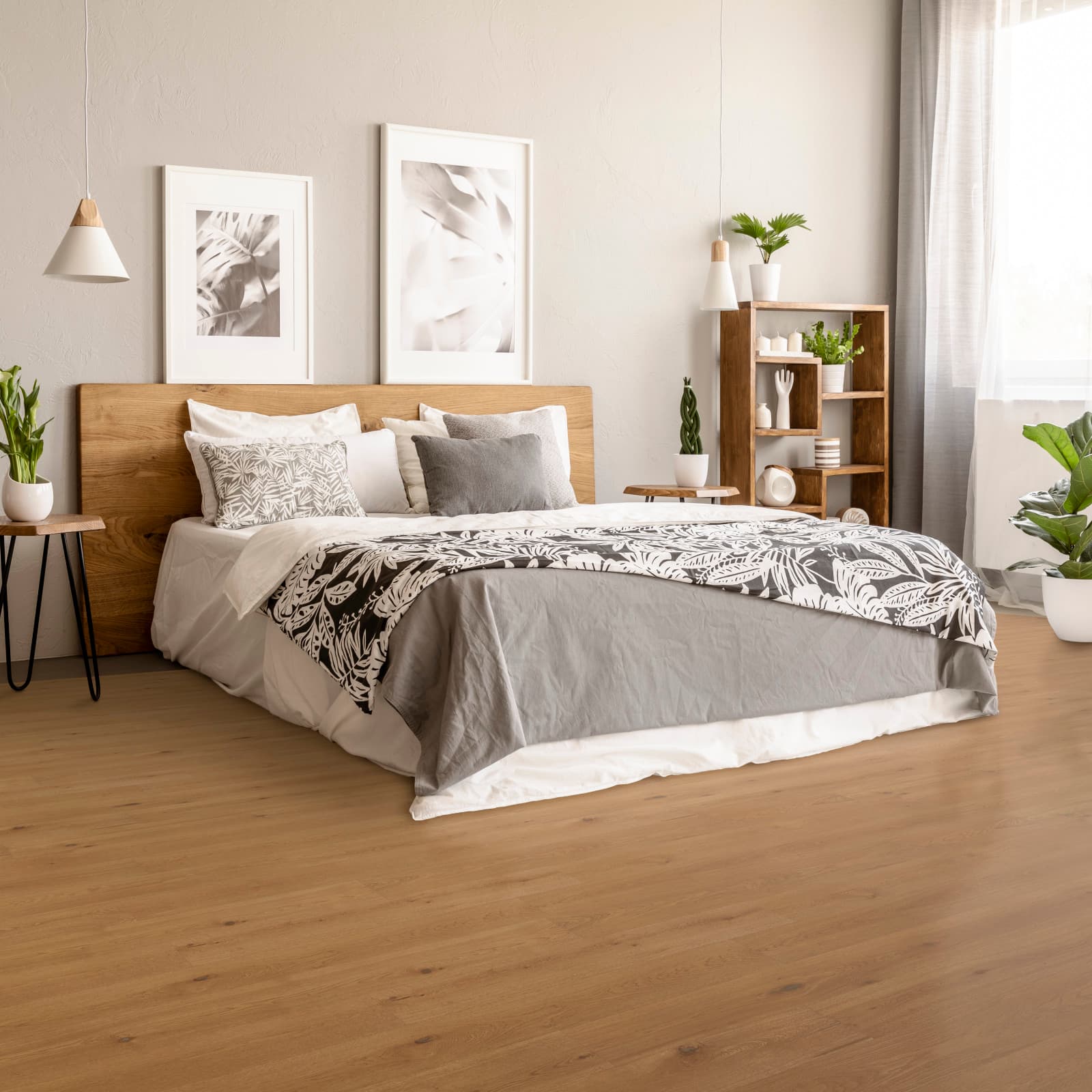 CALI Crush and Blush Engineered Hardwood - Green to the Core Flooring — First Press Collection — installed in room