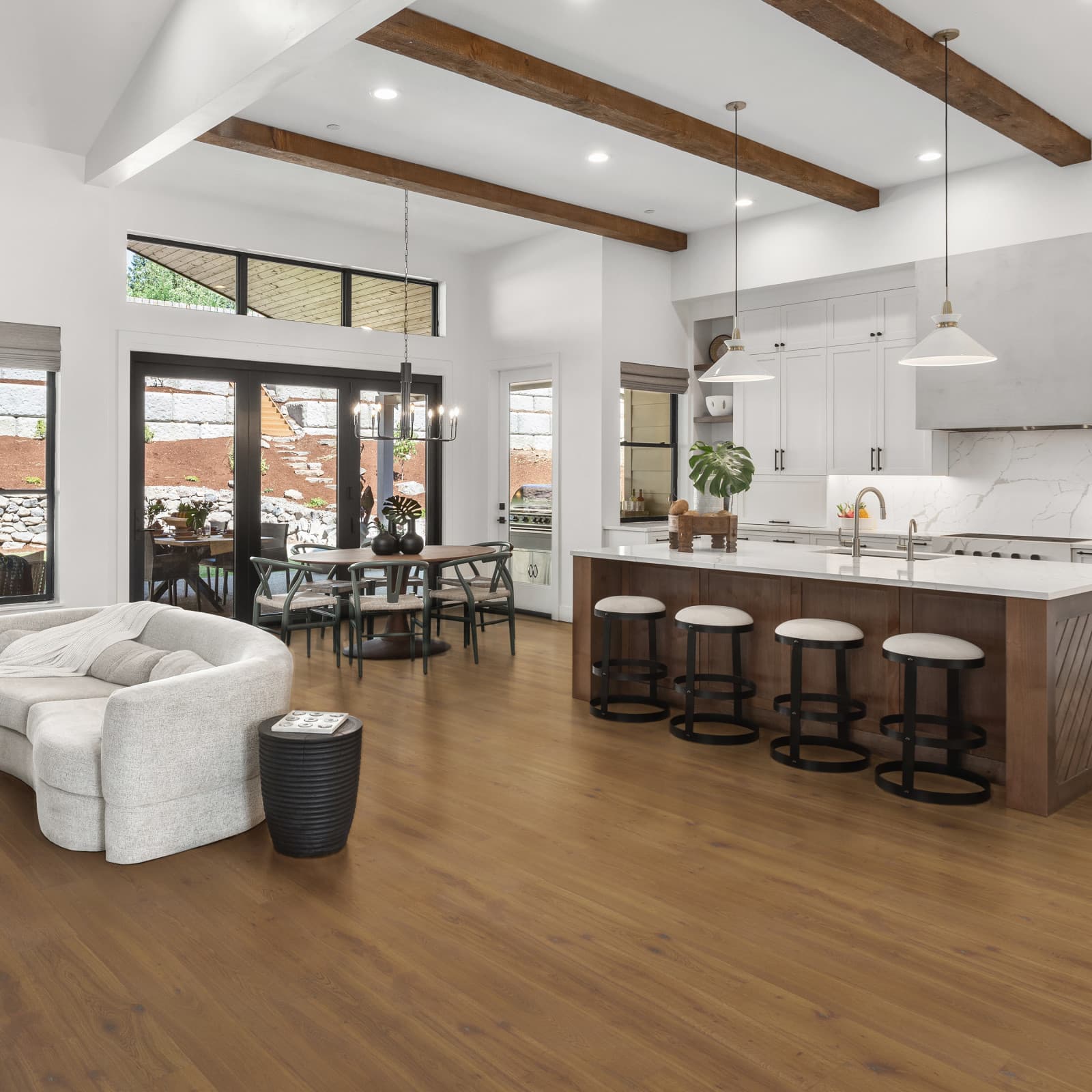 CALI Knotmeg Engineered Hardwood - Green to the Core Flooring — First Press Collection — installed in room