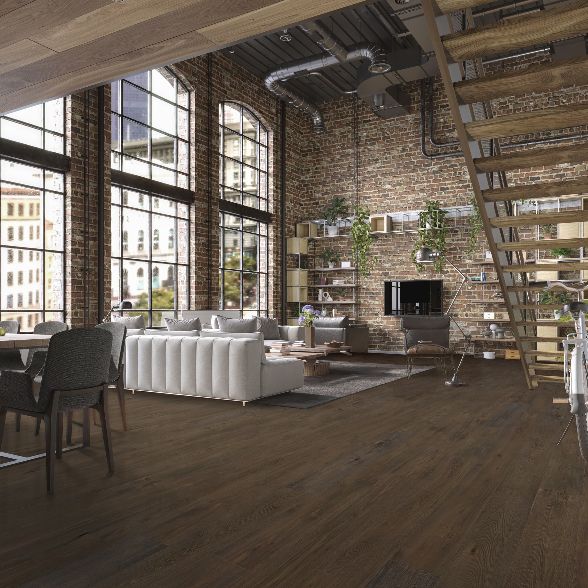 CALI Tannin Ember Engineered Hardwood - Green to the Core Flooring Barrel First Press Collection - view 2