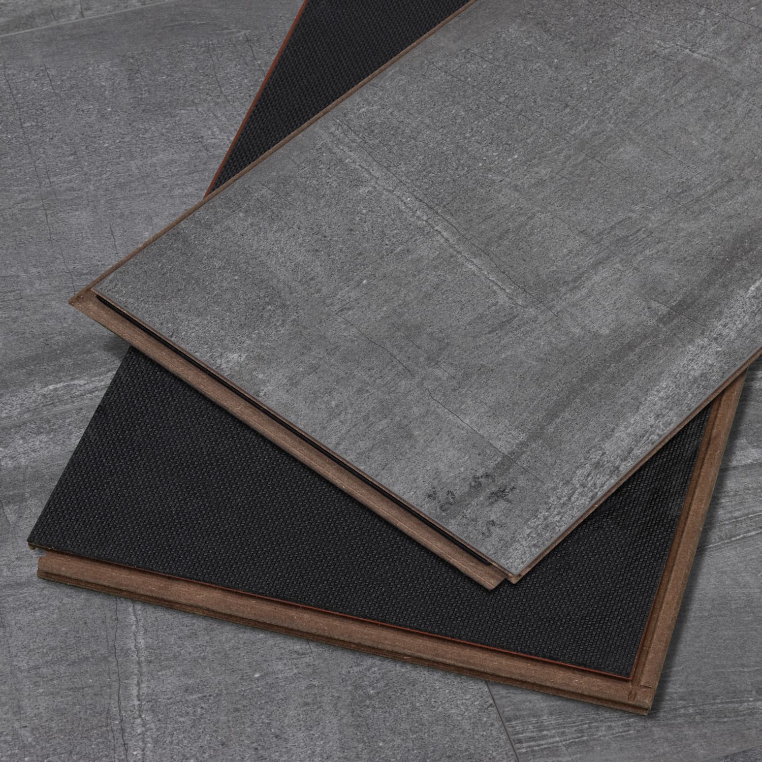 CALI Black Sands Marble Laminate Top Layer with High Density Wood Core Flooring Shorebreak Collection