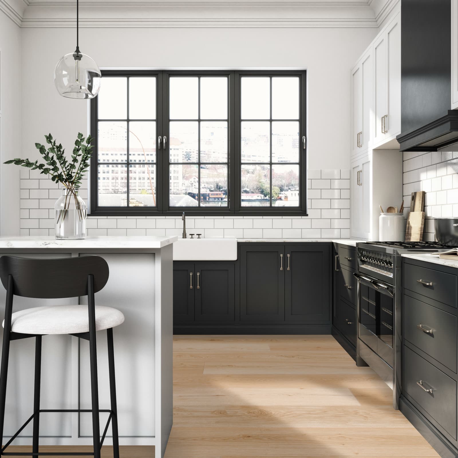 CALI Harbor Honey Laminate Top Layer with High Density Wood Core Flooring — Mavericks Collection — installed in room