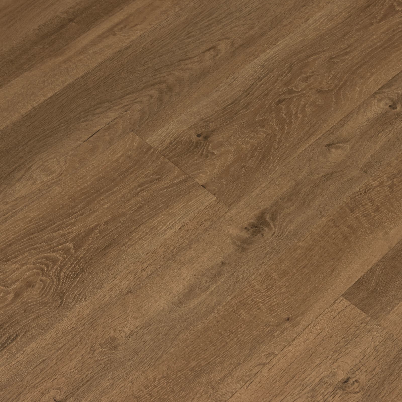 CALI Mocha Del Mar Laminate Top Layer with High Density Wood Core Flooring — Mavericks Collection — plank close-up