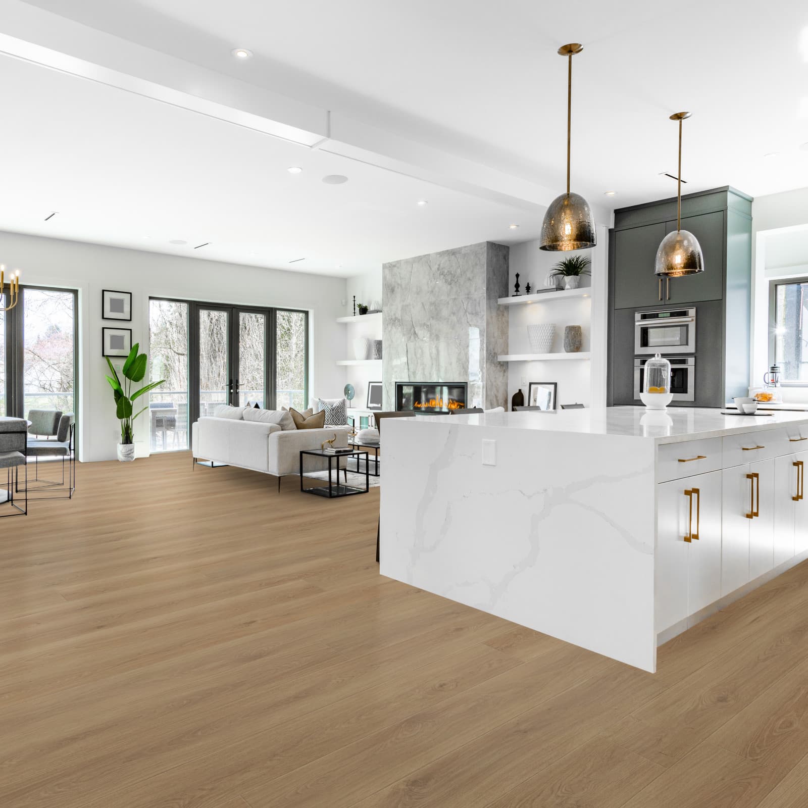 CALI Sandalwood Surge Laminate Top Layer with High Density Wood Core Flooring Mavericks Collection - view 2