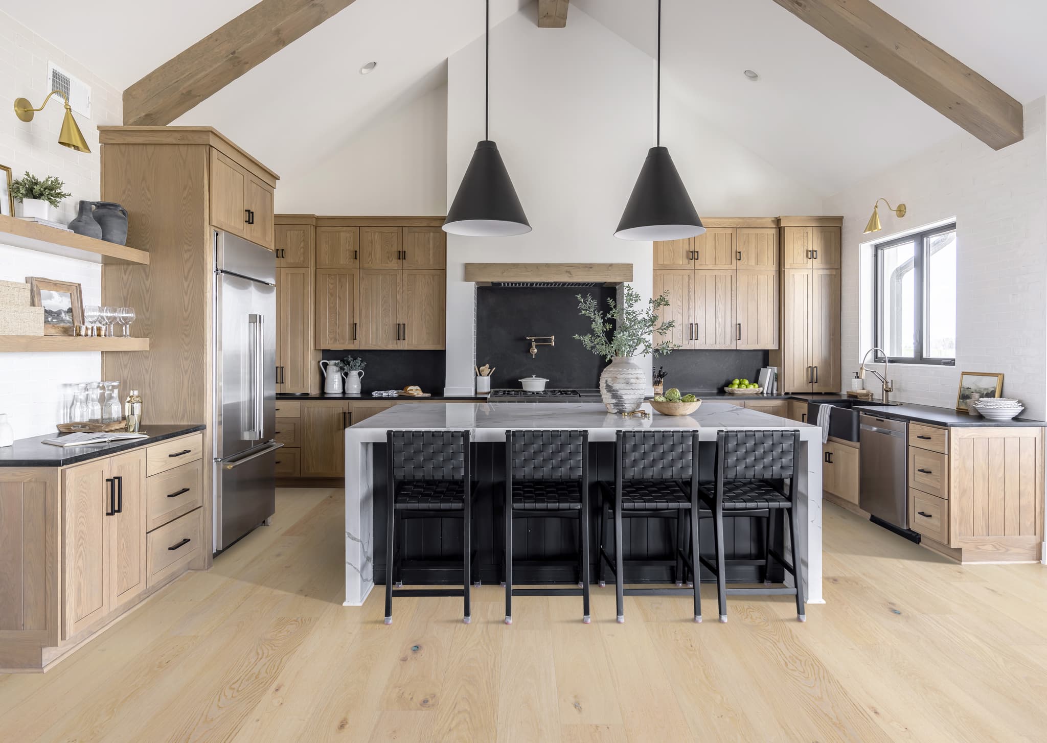 CALI Vallemar Blanc Laminate Top Layer with High Density Wood Core Flooring Pacifica Collection - view 2