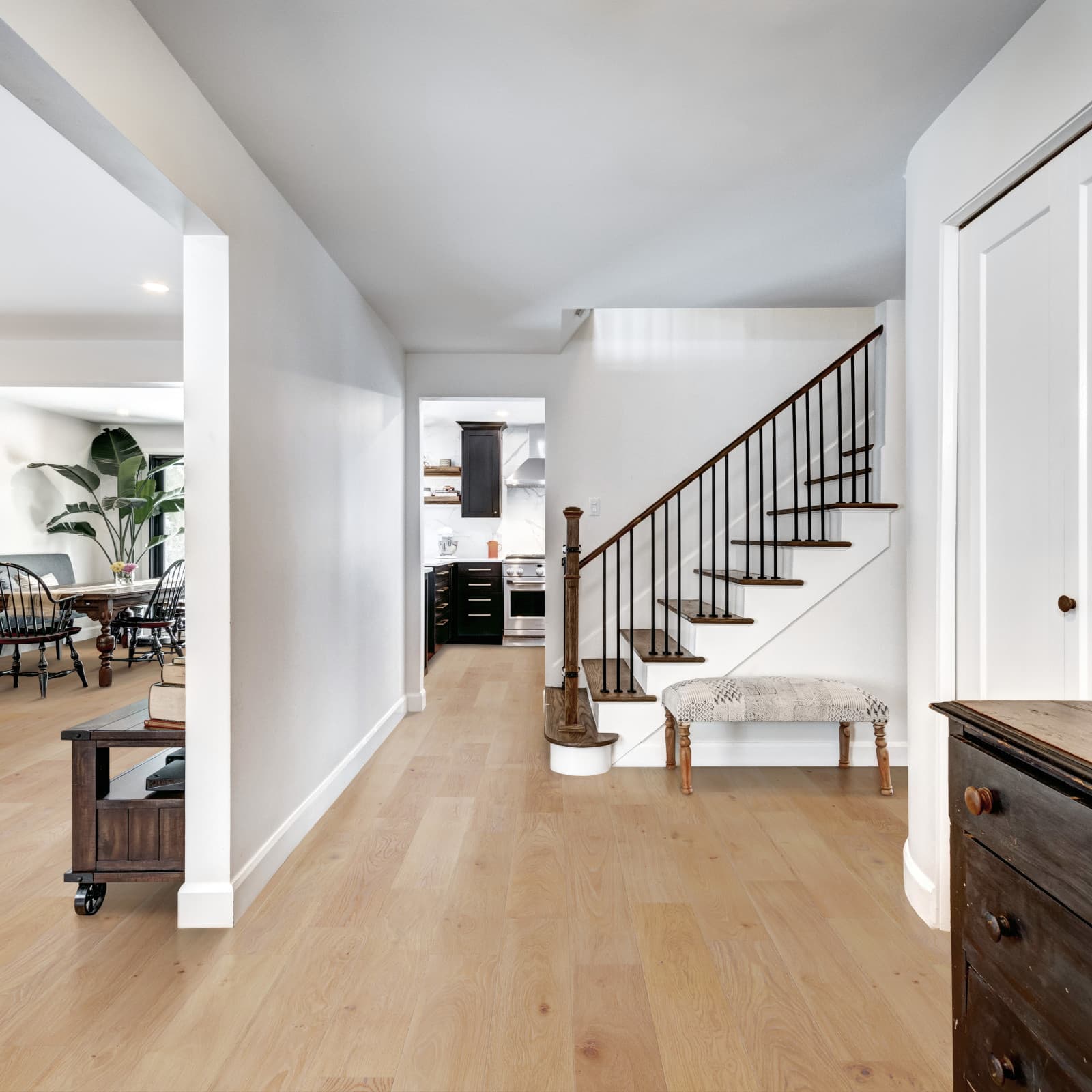 CALI San Pedro Surf Laminate Top Layer with High Density Wood Core Flooring — Pacifica Collection — installed in room