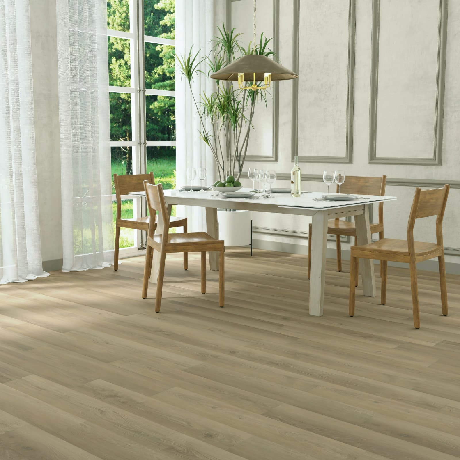 CALI Surfwood Laminate Top Layer with High Density Wood Core Flooring — Pacifica Collection — installed in room