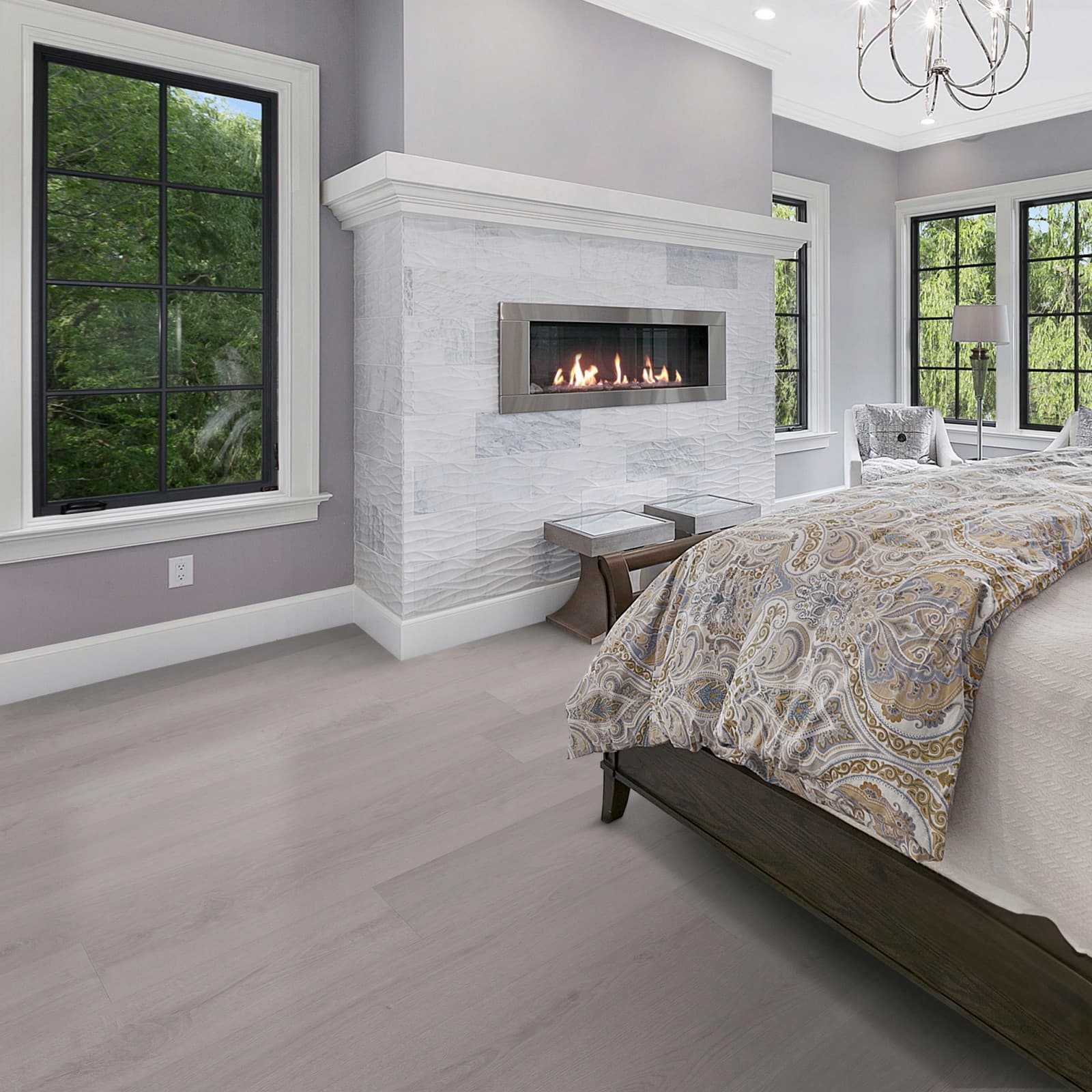 CALI Grayfish Laminate Top Layer with High Density Wood Core Flooring — Pacifica Collection — detail view 3
