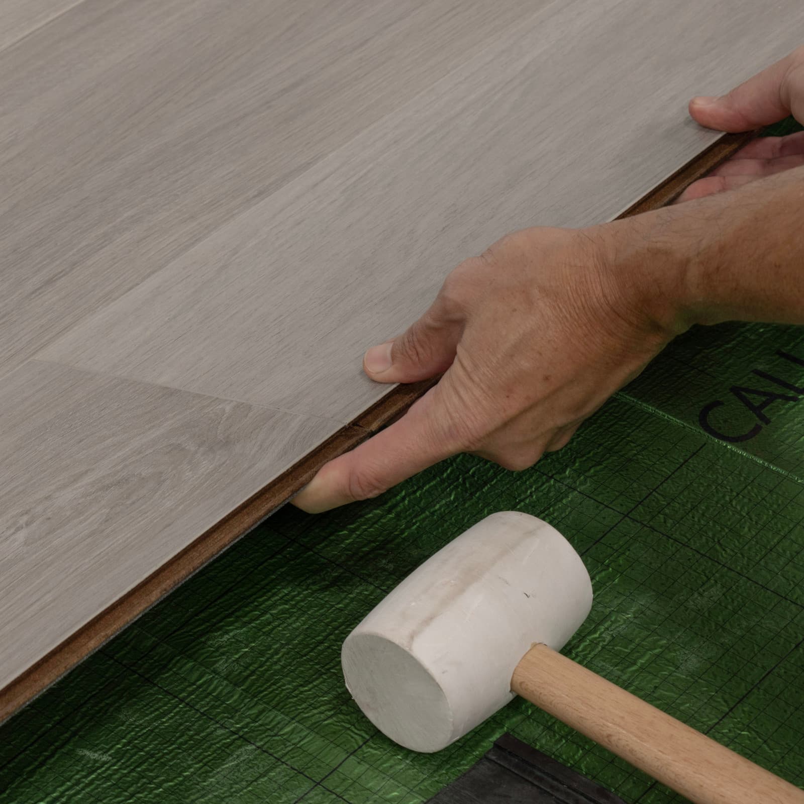 CALI Grayfish Laminate Top Layer with High Density Wood Core Flooring — Pacifica Collection — detail view 5