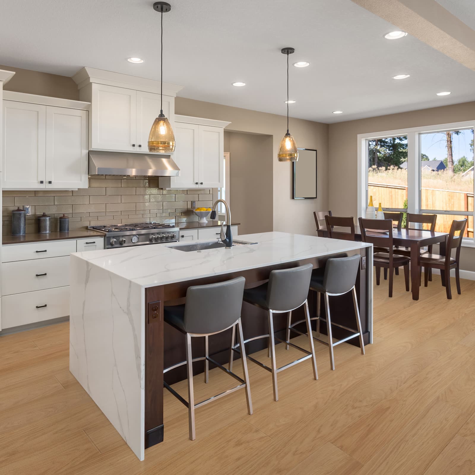 CALI Surf Shop Laminate Top Layer with High Density Wood Core Flooring — Santa Cruz Collection — detail view 4