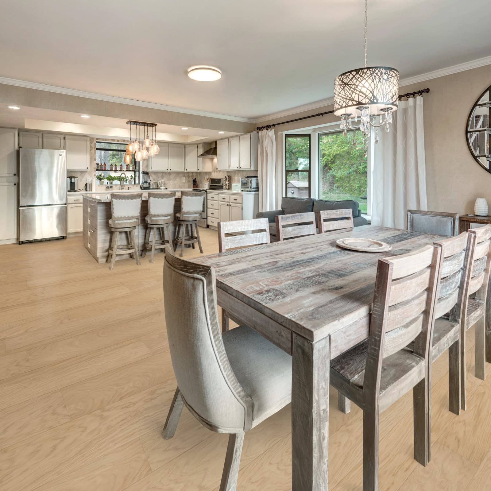 CALI Seabright Laminate Top Layer with High Density Wood Core Flooring — Santa Cruz Collection — installed in room