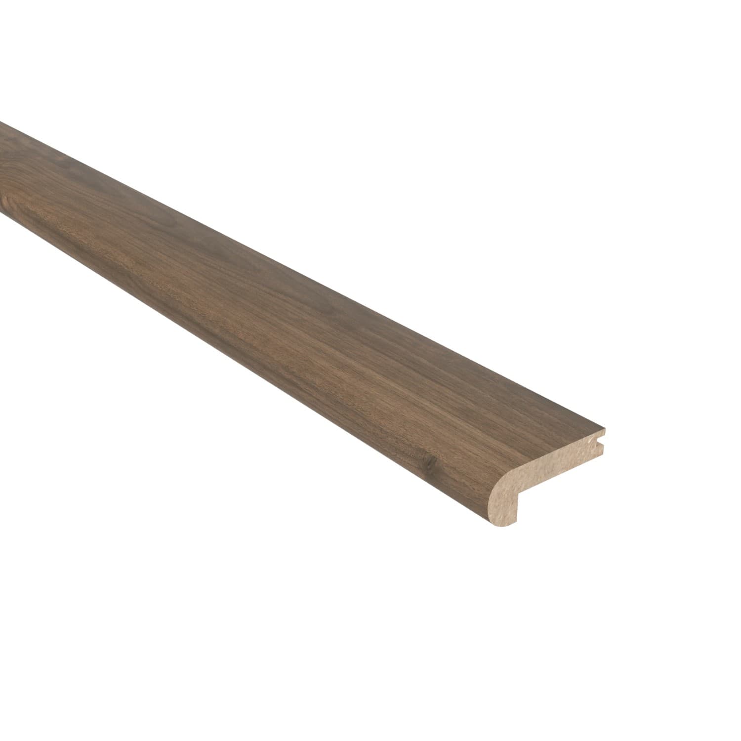 Misty Wood Walnut Stair Nosing Flush 12mm