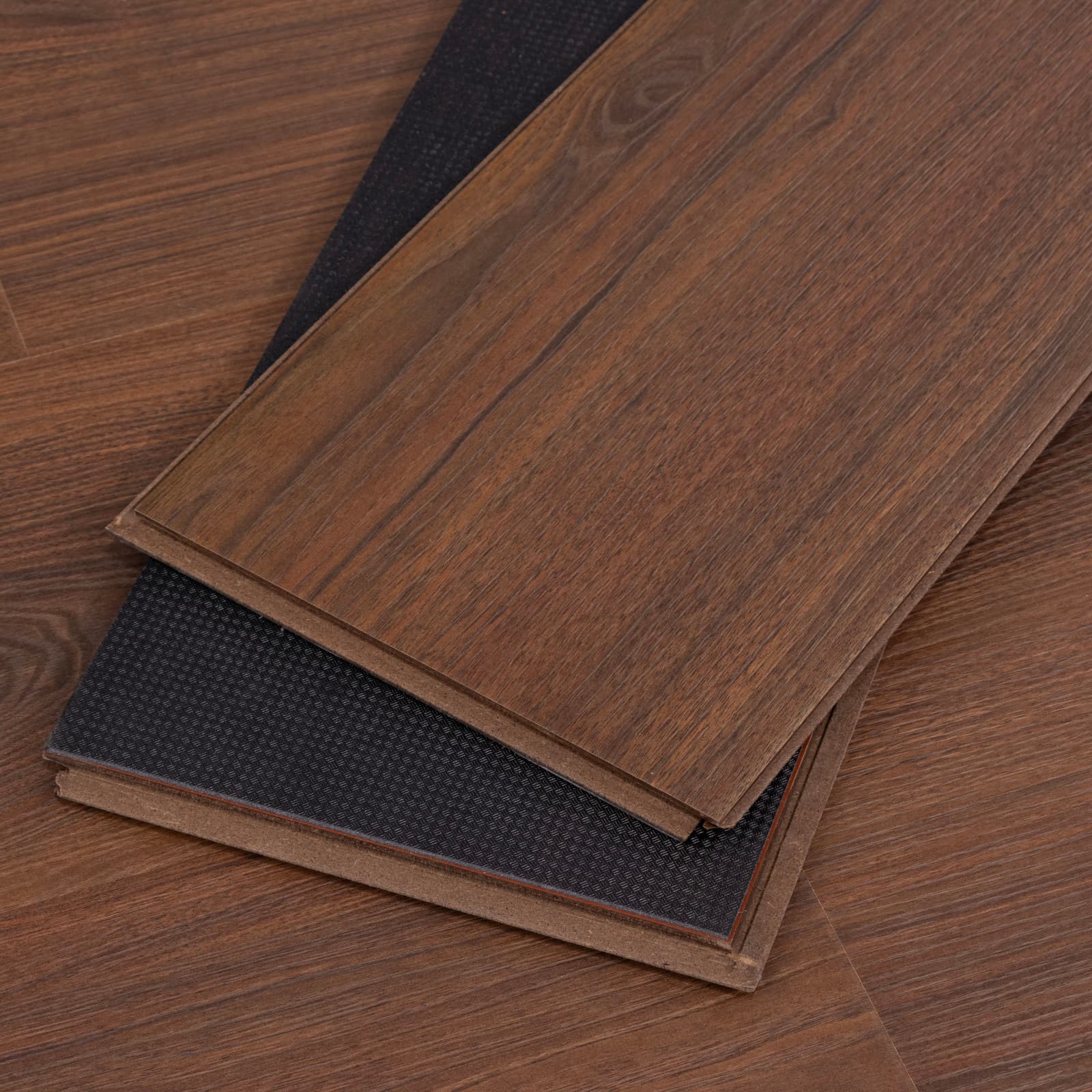 CALI Old Mission Umber Laminate Top Layer with High Density Wood Core Flooring — Santa Cruz Collection — detail view 6