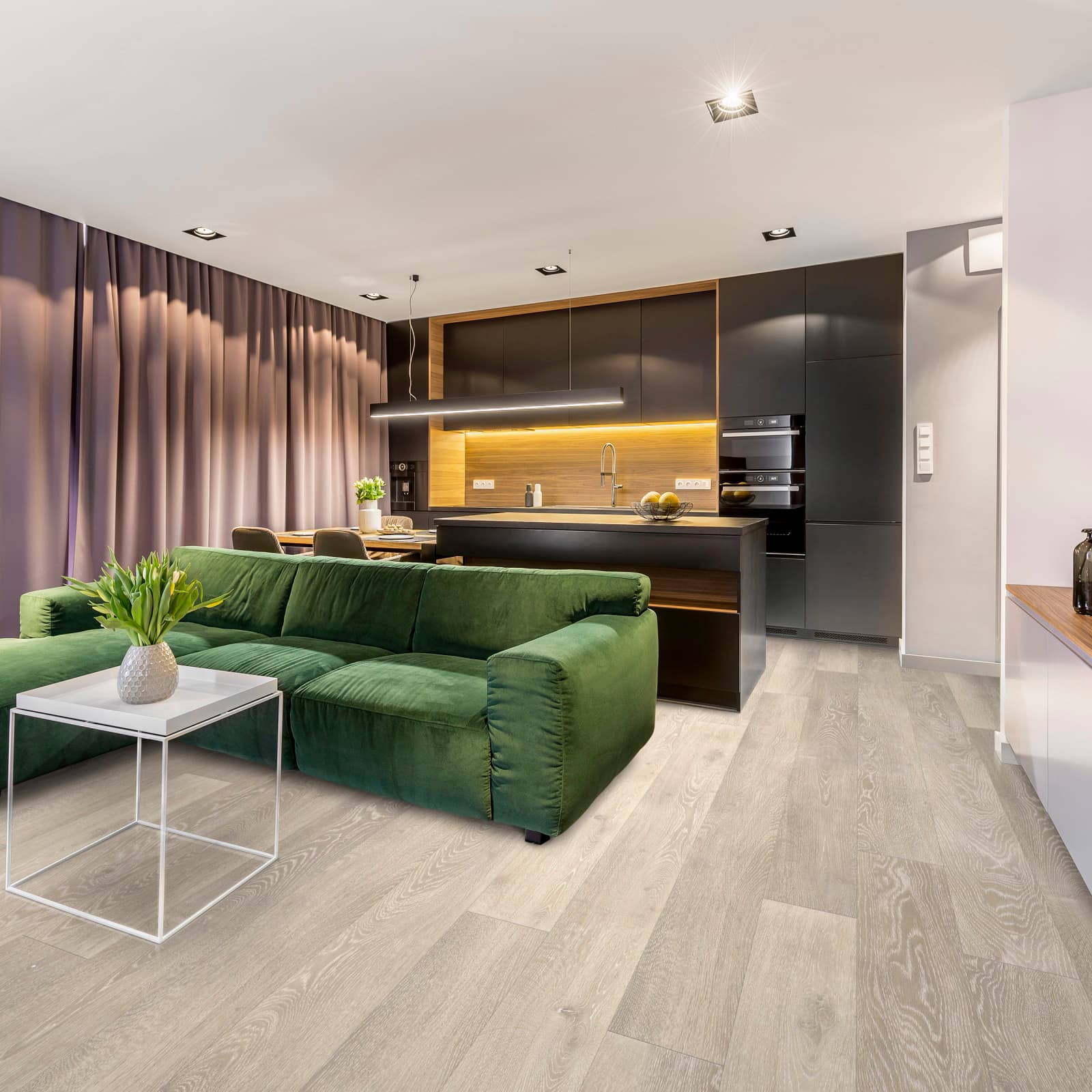 CALI Whitewater Oak 100% Waterproof GeoCore (SPC) Flooring Longboards Collection - view 3