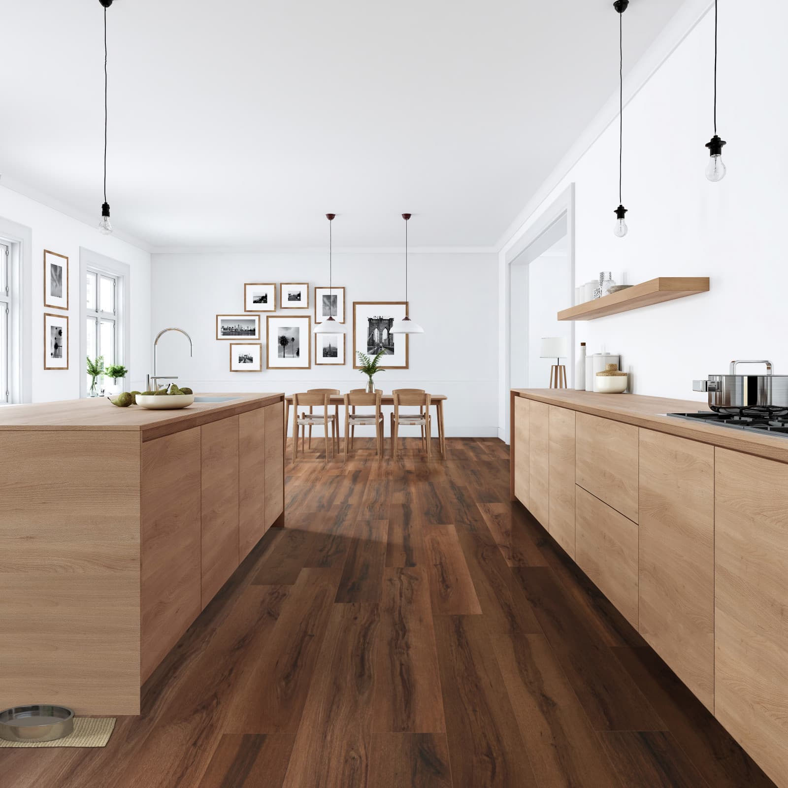 CALI Island Maple 100% Waterproof GeoCore (SPC) Flooring Longboards Collection - view 2