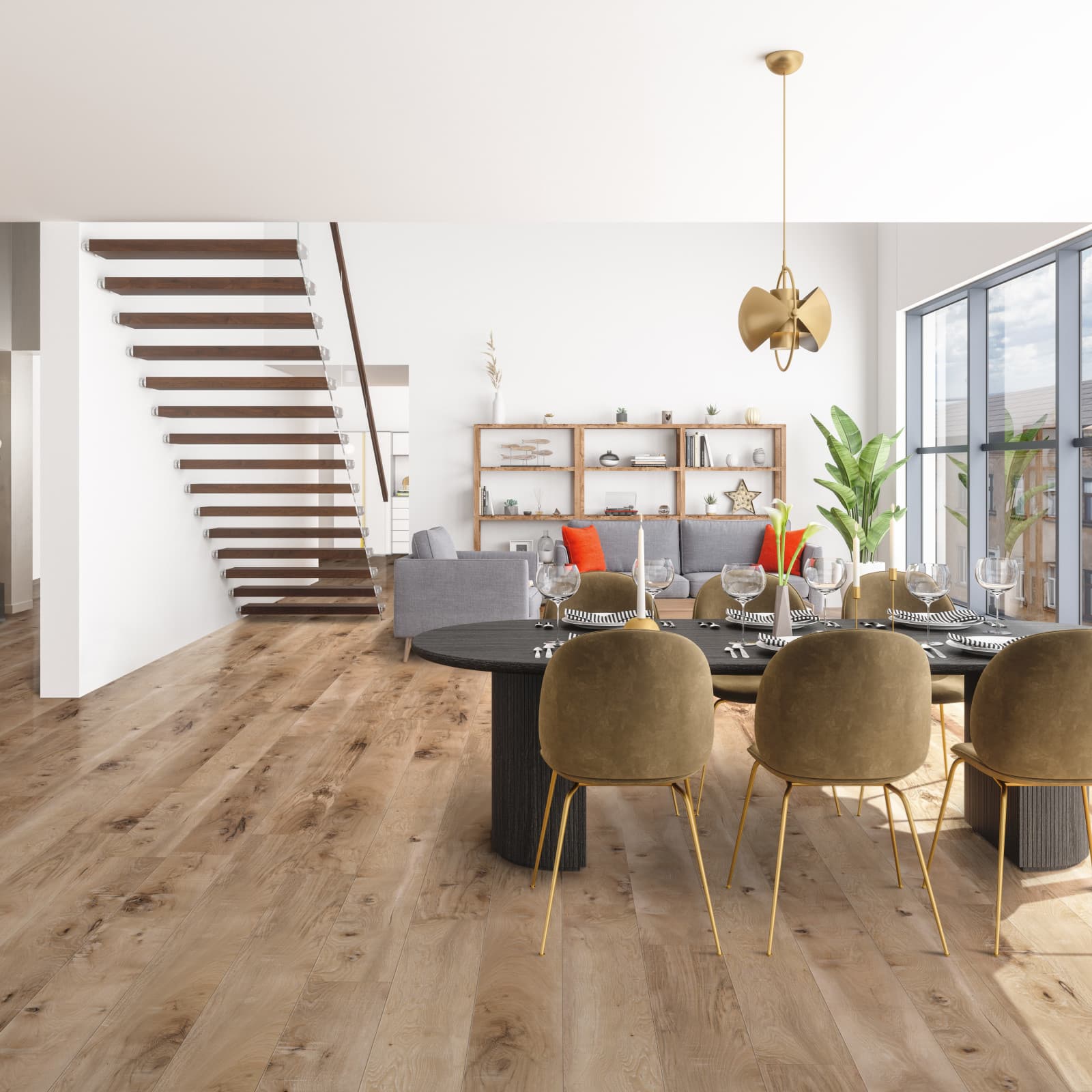 CALI Seaboard Oak 100% Waterproof GeoCore (SPC) Flooring Longboards Collection - view 2