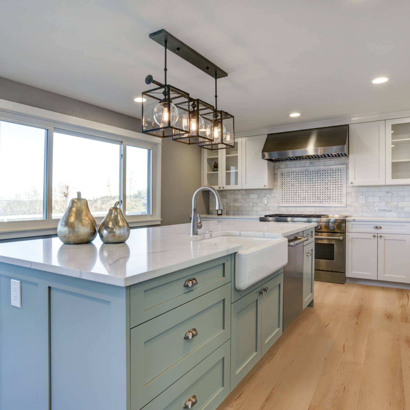 CALI Dana Landing 100% Waterproof GeoCore (SPC) Flooring — Longboards Collection — installed in room