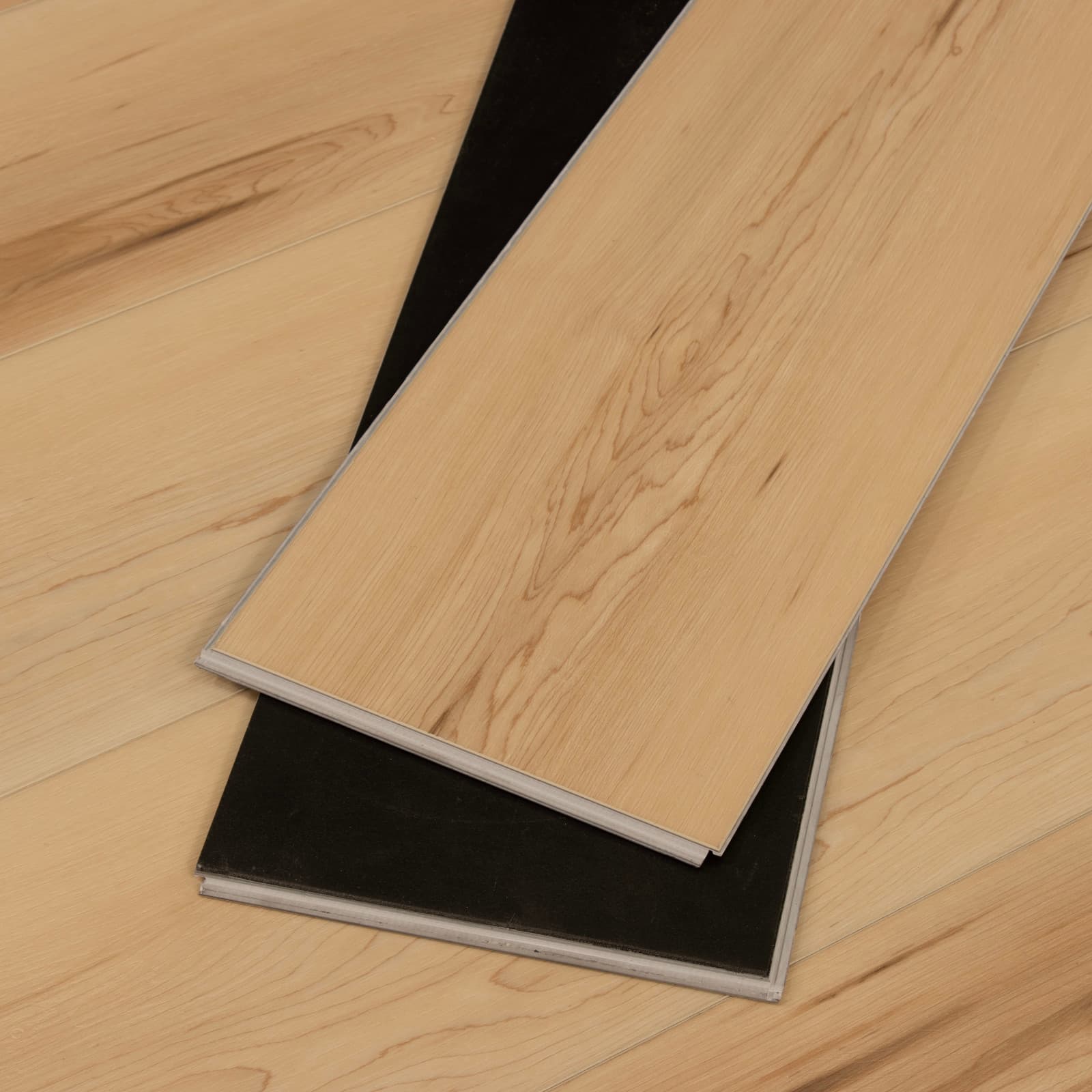 CALI Morro Beige 100% Waterproof GeoCore (SPC) Flooring — Longboards Collection — detail view 6
