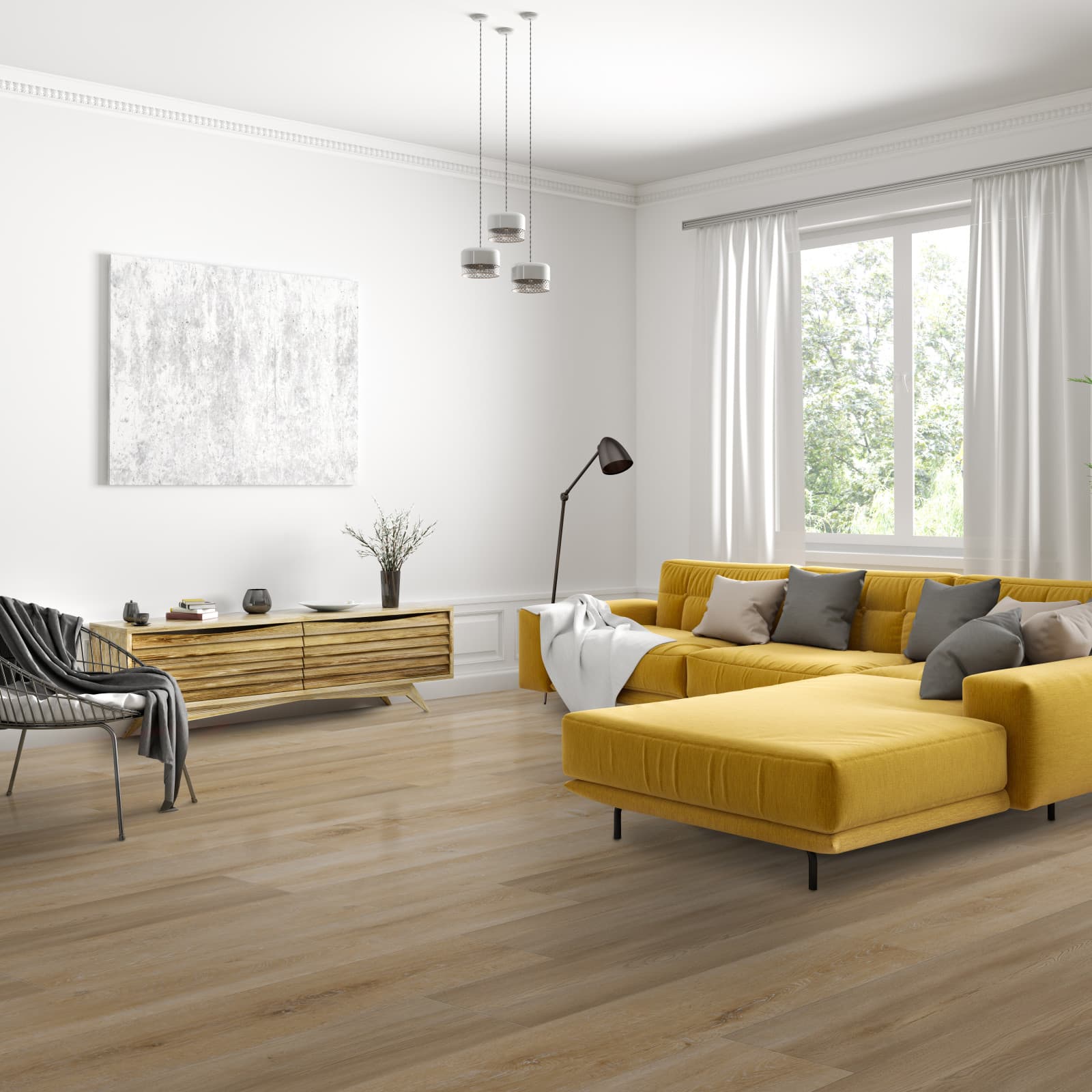 CALI Golden Hour Oak 100% Waterproof (WPC) Flooring Legends Collection - view 2