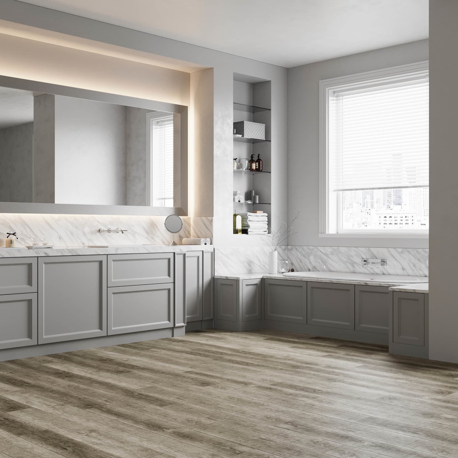 CALI Dusty Dune 100% Waterproof GeoCore® (SPC Composite) Flooring — Select Collection — detail view 4