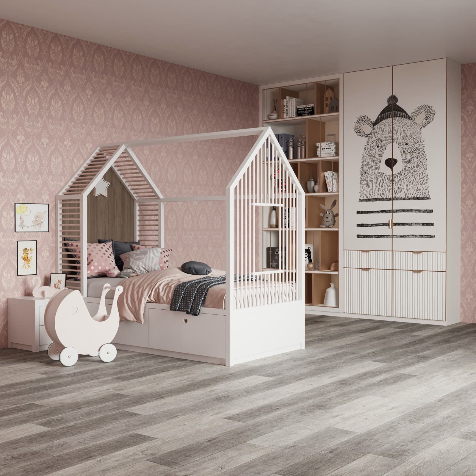 CALI Alderwood 100% Waterproof GeoCore® (SPC Composite) Flooring — Select Collection — detail view 4