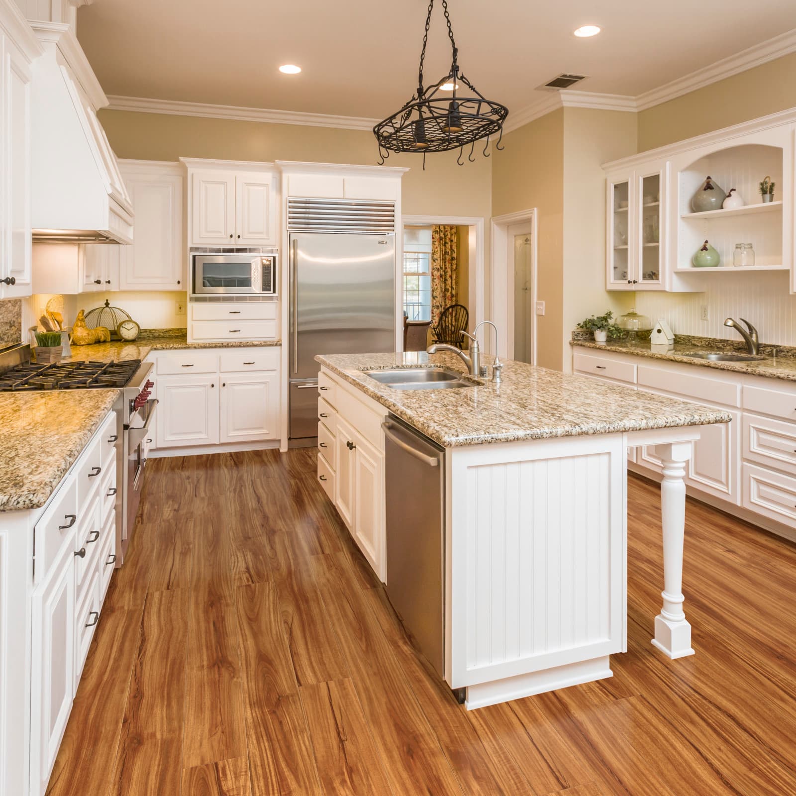 CALI Classic Acacia 100% Waterproof GeoCore® (SPC Composite) Flooring — Select Collection — installed in room