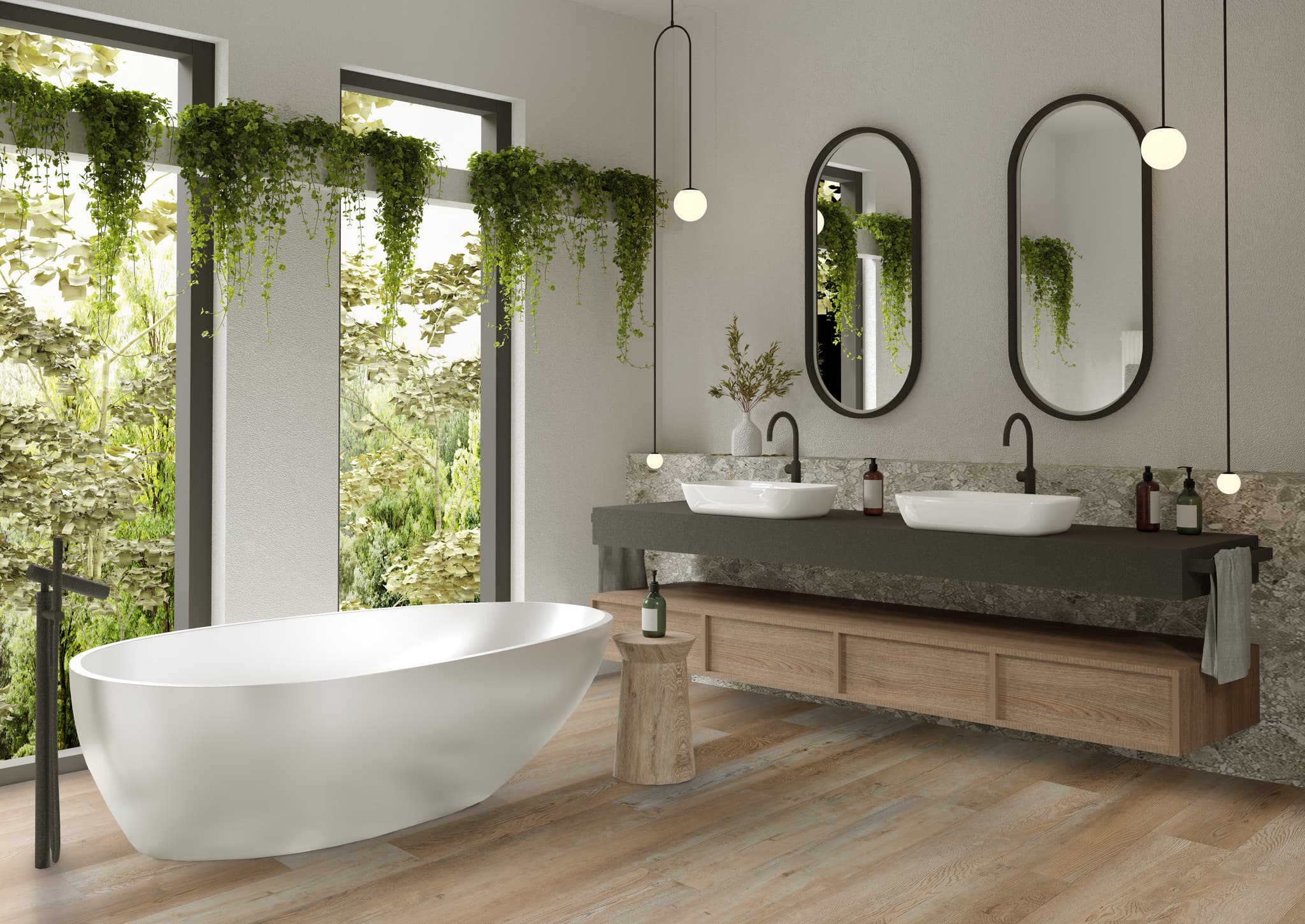 CALI Tourmaline Toast 100% Waterproof GeoCore® (SPC Composite) Flooring Select Collection - view 2