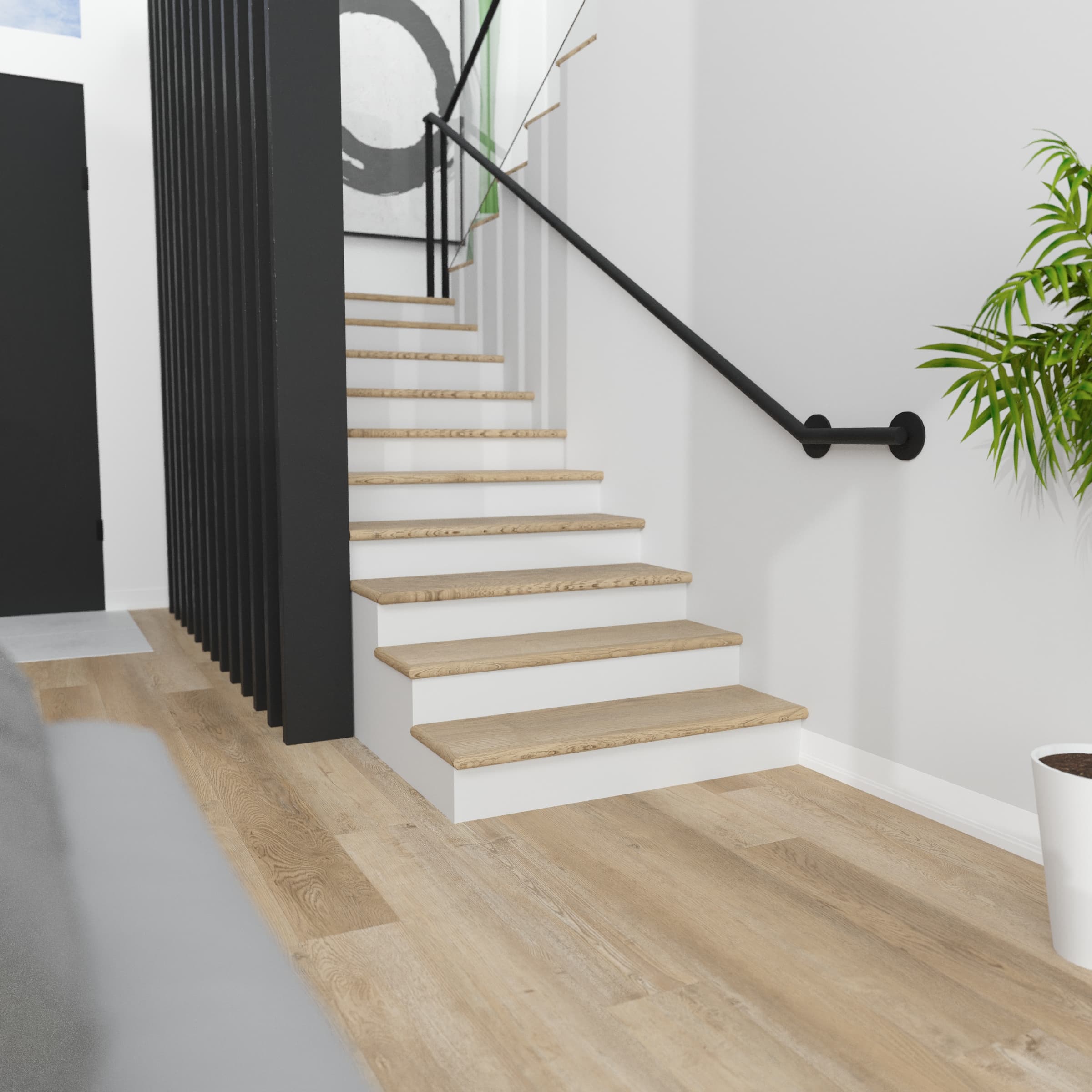 Tourmaline Toast CALI Vinyl Stair Tread - Image 2