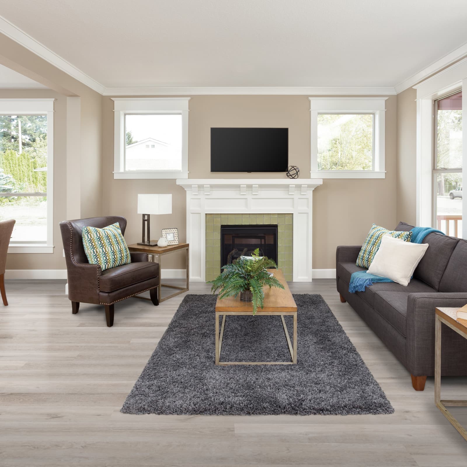 CALI Gray Ash 100% Waterproof GeoCore (SPC) Flooring — Select Premium Collection — detail view 3