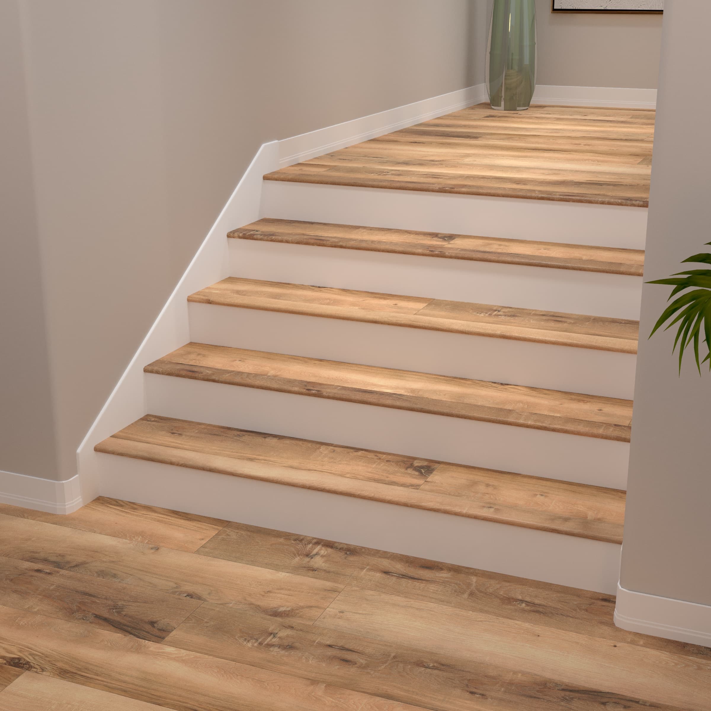 North Shore Oak CALI Vinyl Stair Nosing Flush Select Premium - Image 2