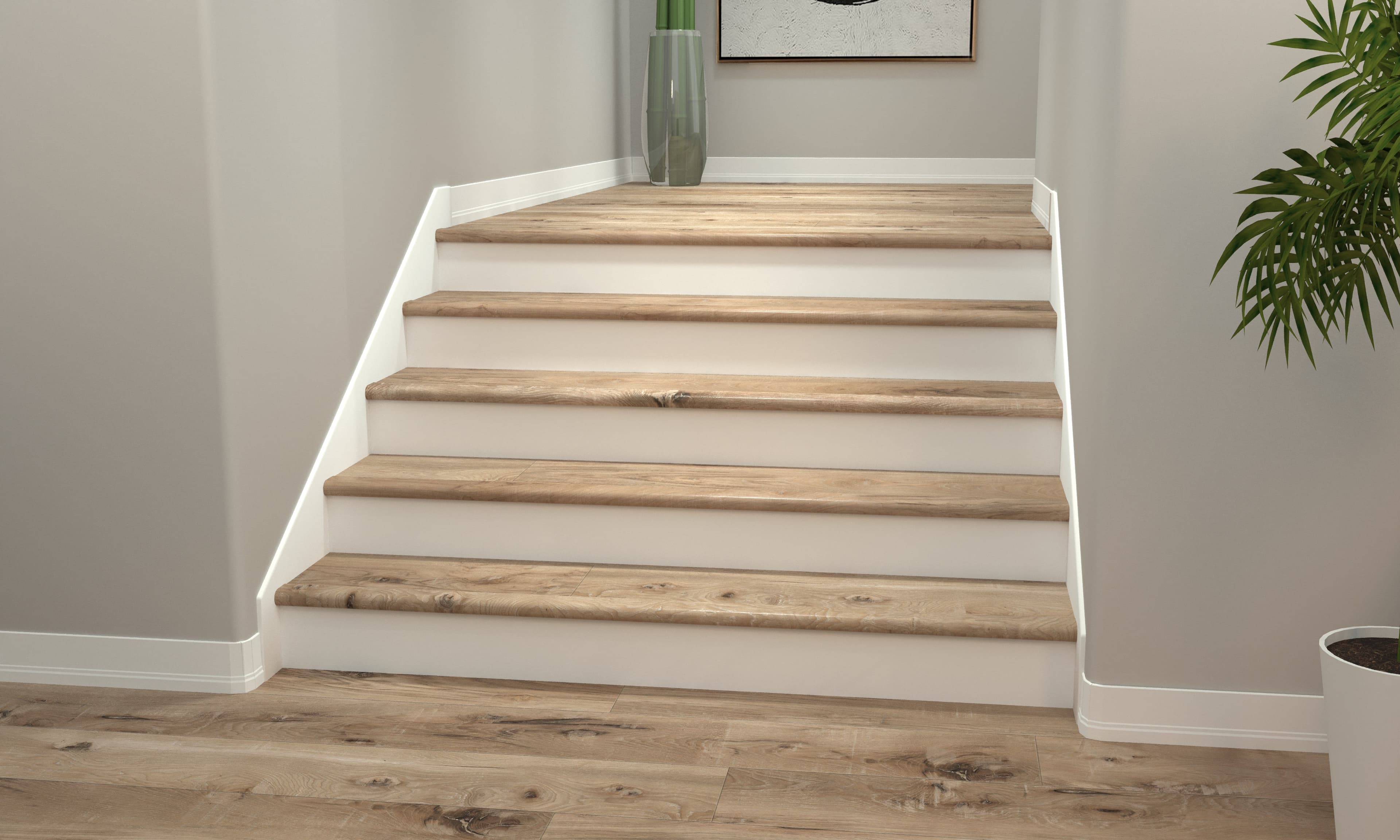 Seaboard Oak CALI Vinyl Stair Nosing Overlap - Image 2
