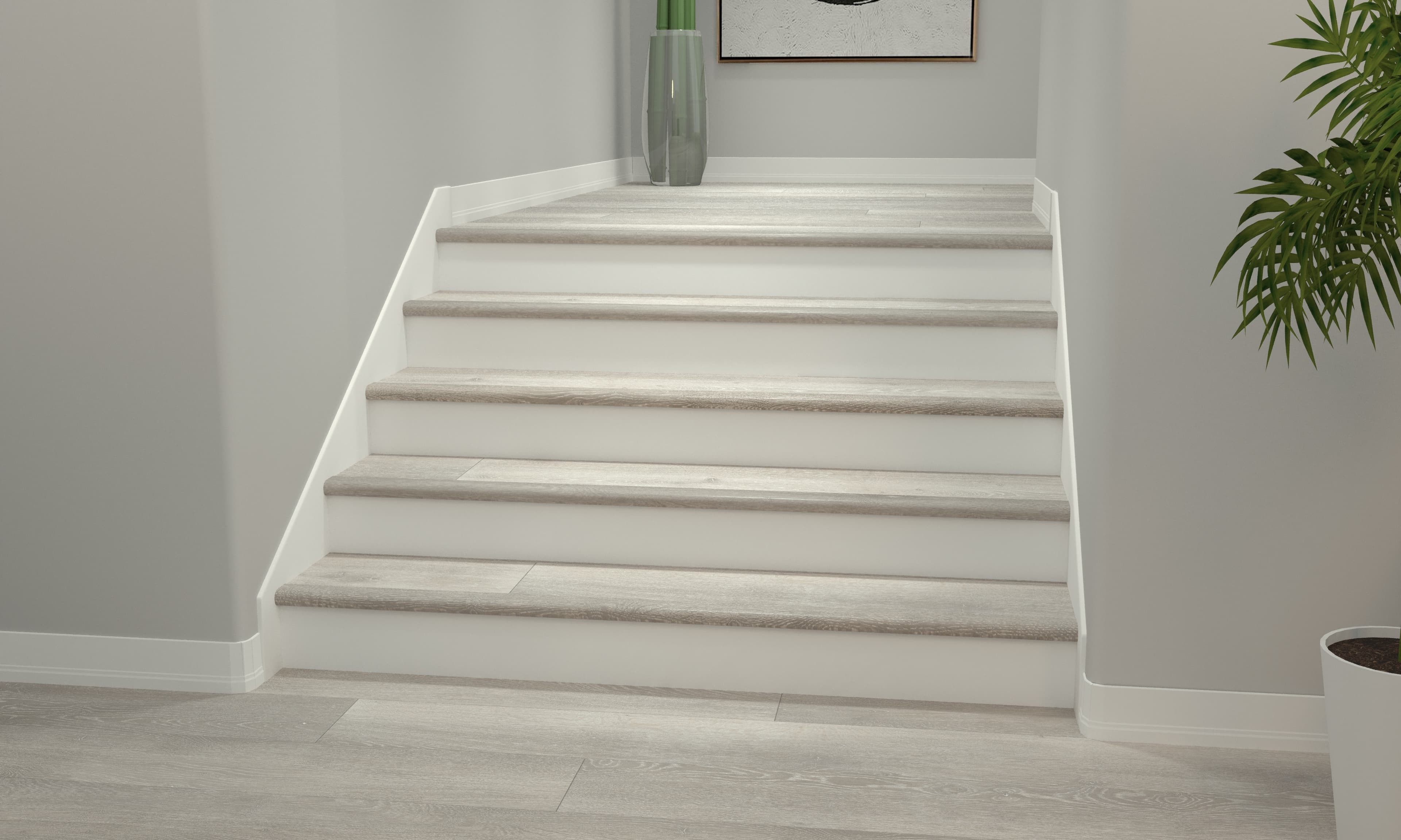 Whitewater Oak CALI Vinyl Stair Nosing Overlap - Image 2
