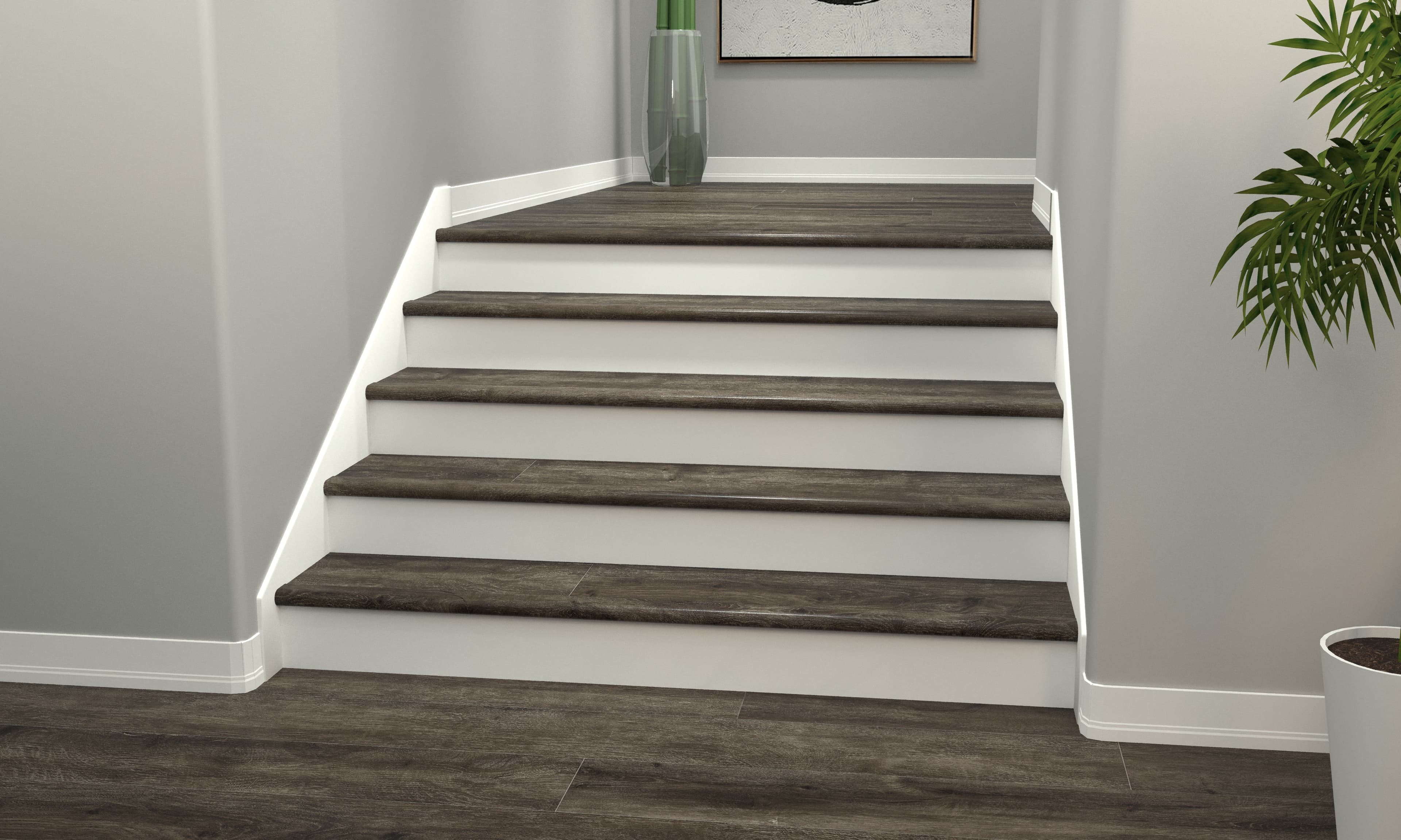 Offshore Oak CALI Vinyl Stair Nosing Overlap - Image 2