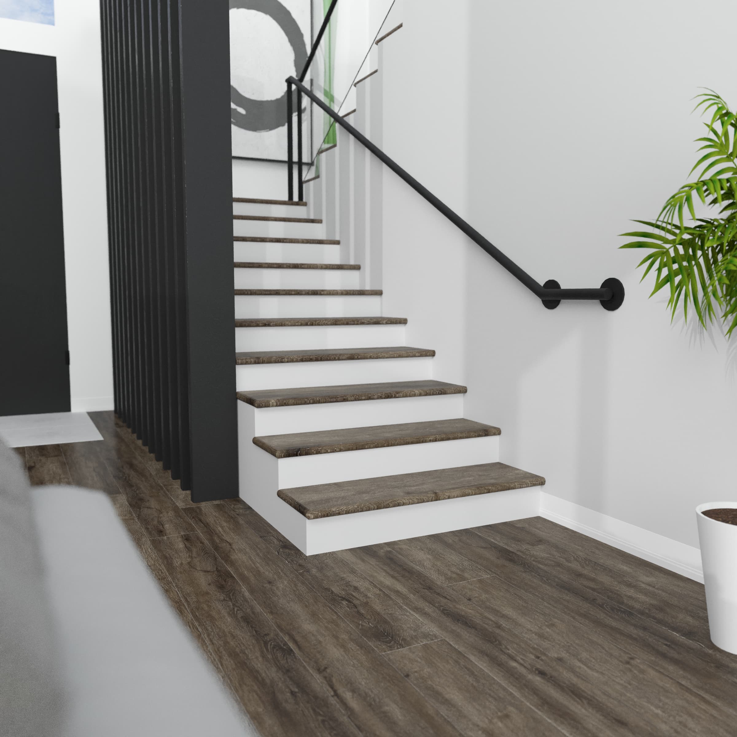 Offshore Oak CALI Vinyl Stair Tread w/ Cap - Image 2
