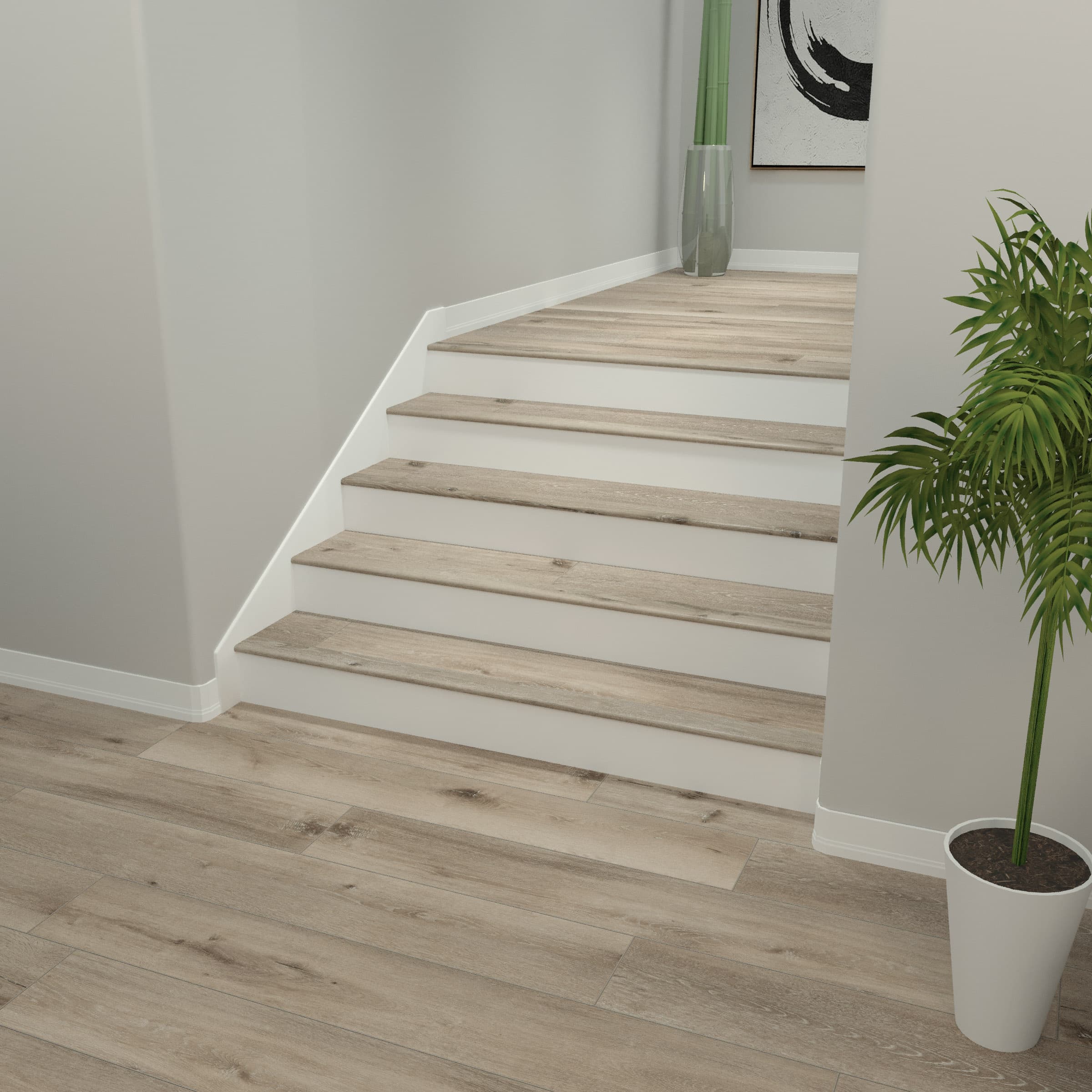 Aged Hickory CALI Vinyl Stair Nosing Flush Windansea Low Tide - Image 2