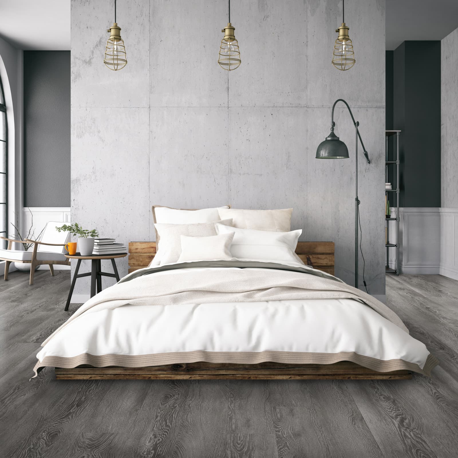 CALI Breakwater Oak Flooring — Windansea Low Tide Collection — installed in room