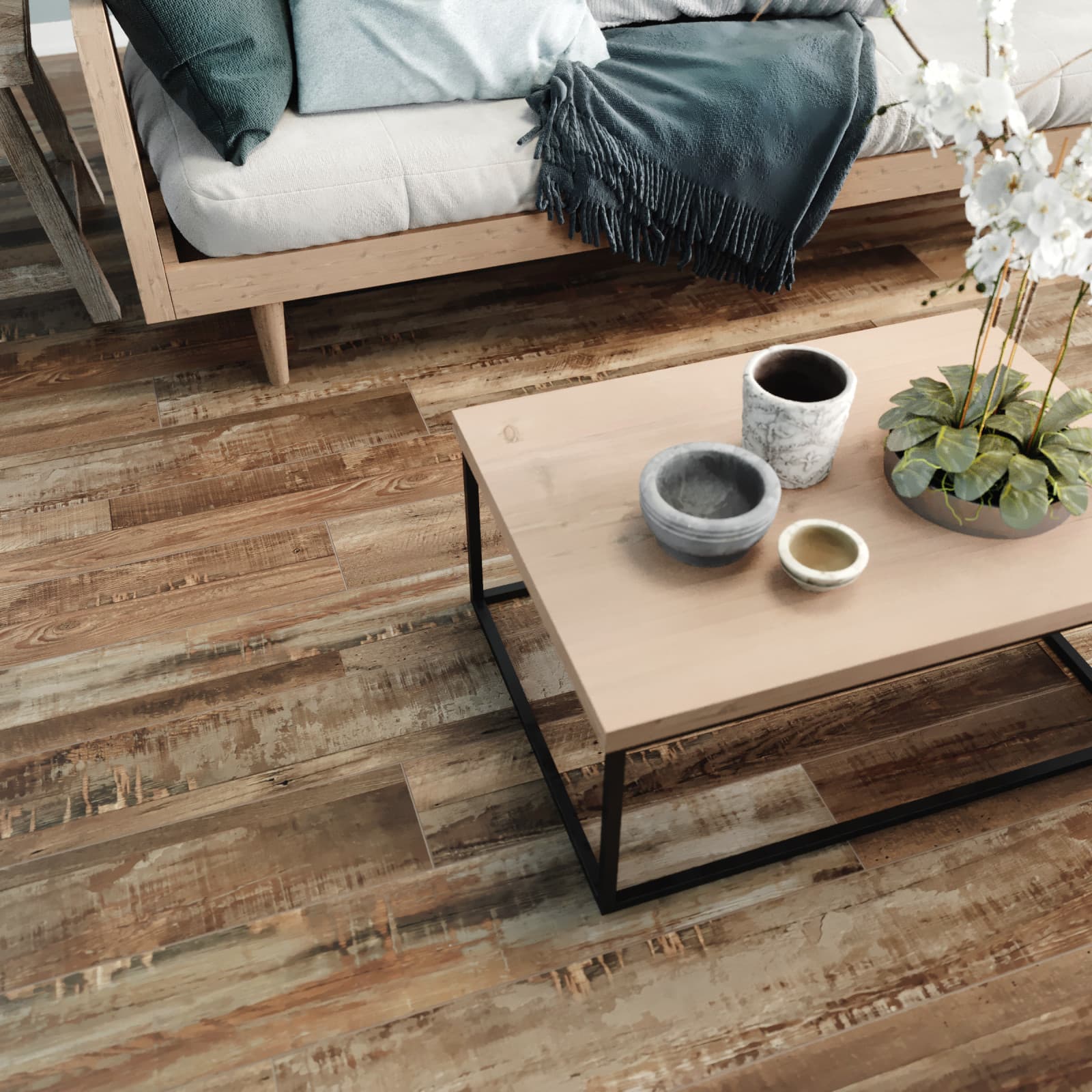 CALI Redefined Pine Flooring — Windansea Low Tide Collection — detail view 3