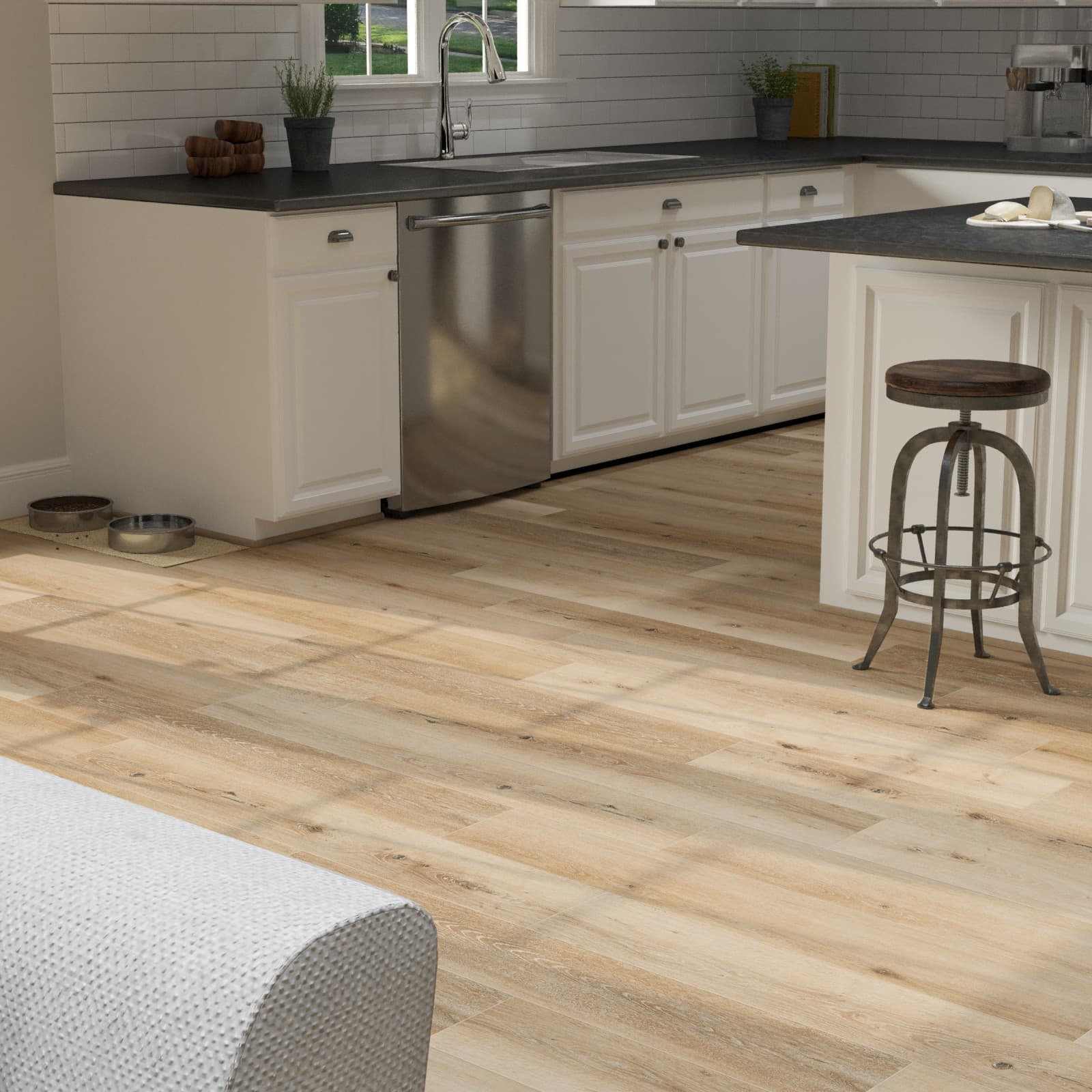 CALI Natural Elm Flooring — Windansea Low Tide Collection — detail view 3