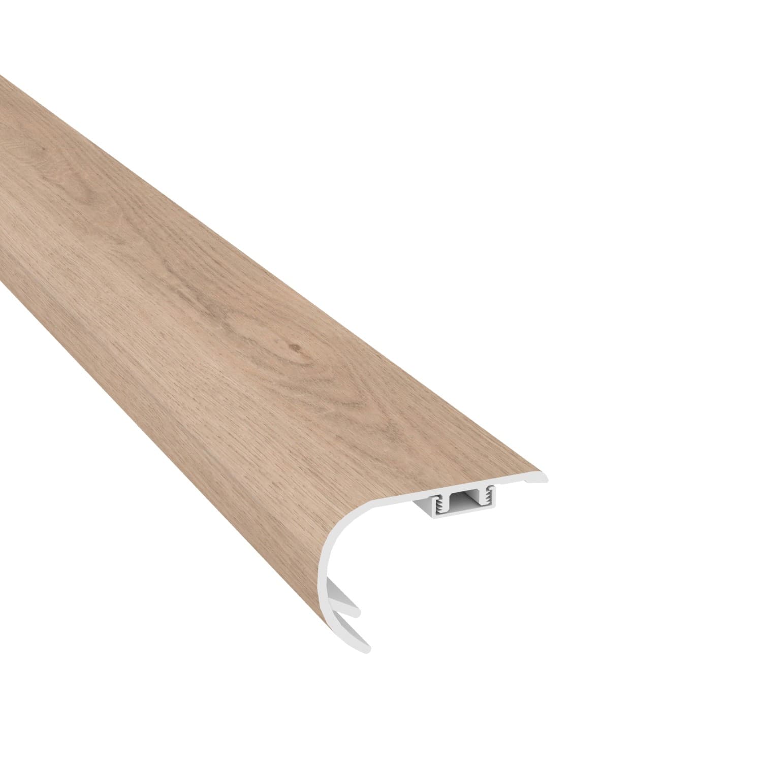 Rockaway Oak CALI Vinyl Stair Nosing Overlap