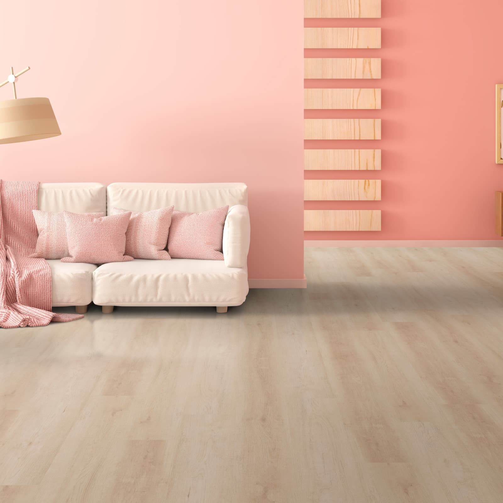 CALI Dover Beach 100% Waterproof Stone Plastic Composite (SPC) Flooring — Select XL Collection — installed in room