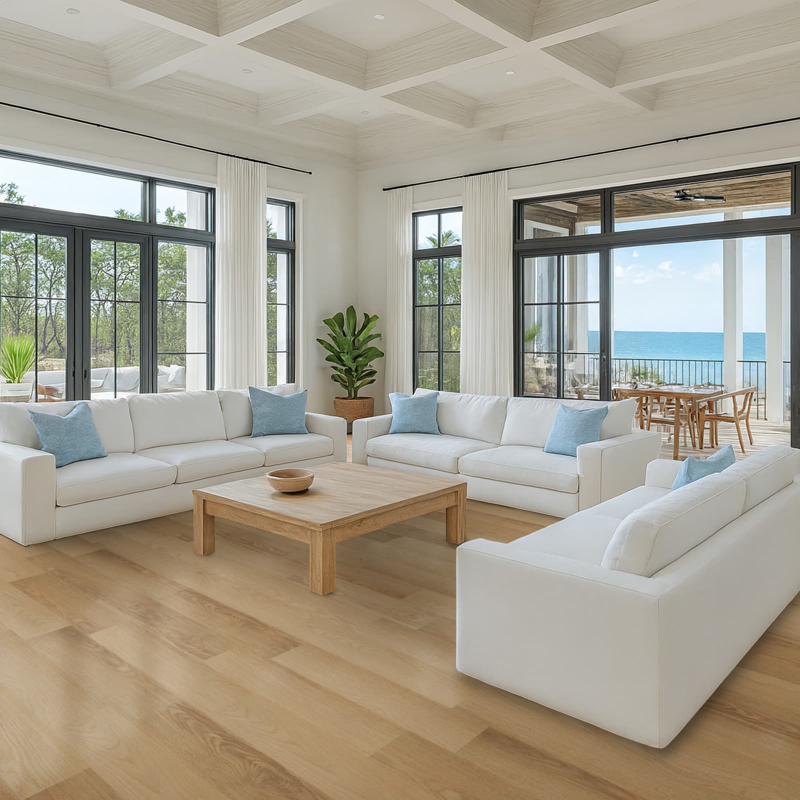 CALI Sunbaked Escape 100% Waterproof (WPC) Flooring Trestles Collection - view 4