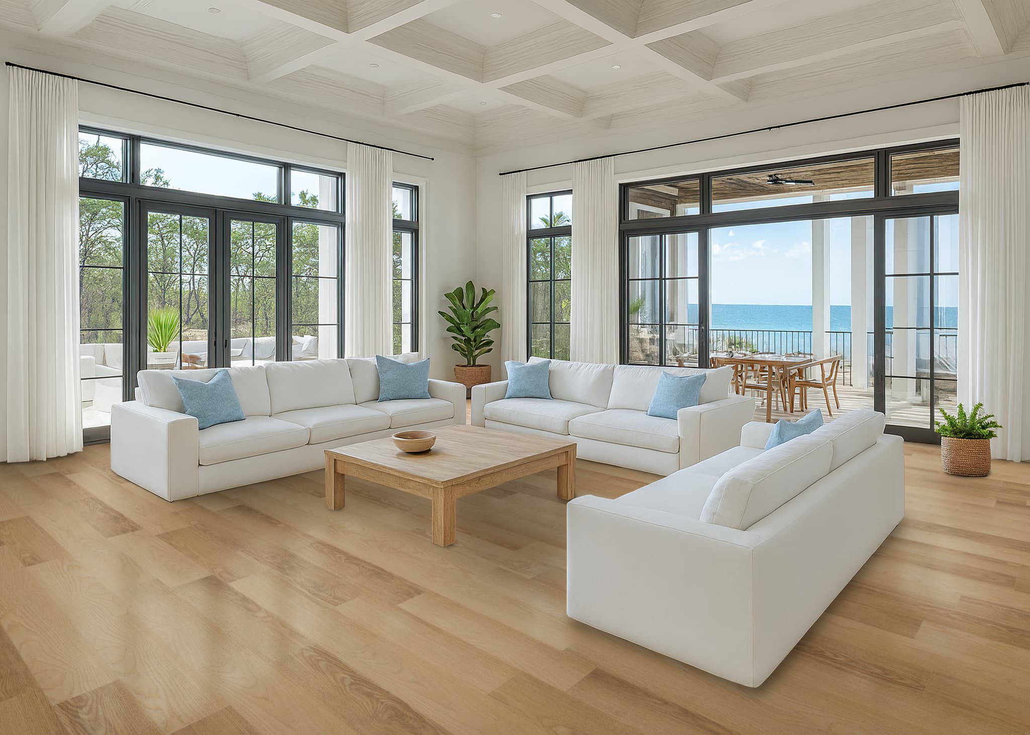 CALI Sunbaked Escape 100% Waterproof (WPC) Flooring Trestles Collection - view 4